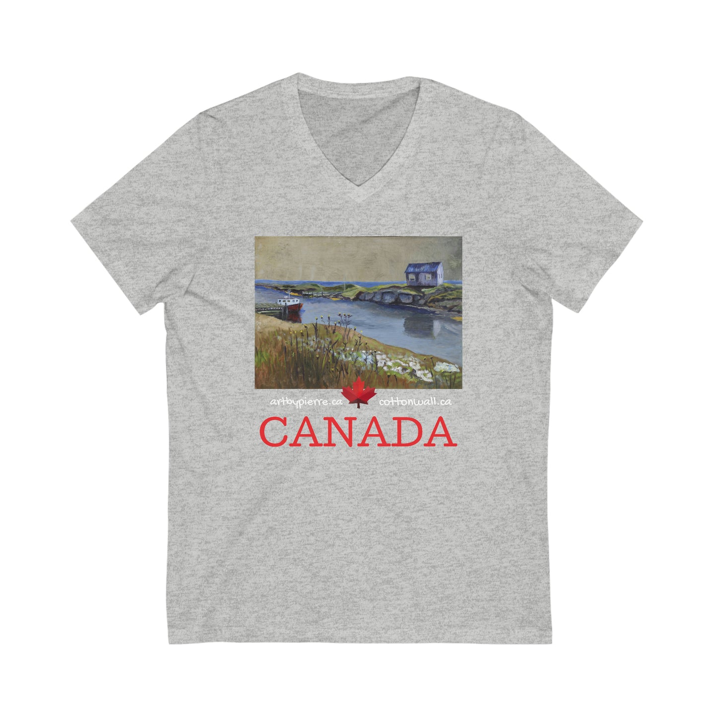 Port Quiet - V-Neck T-shirt