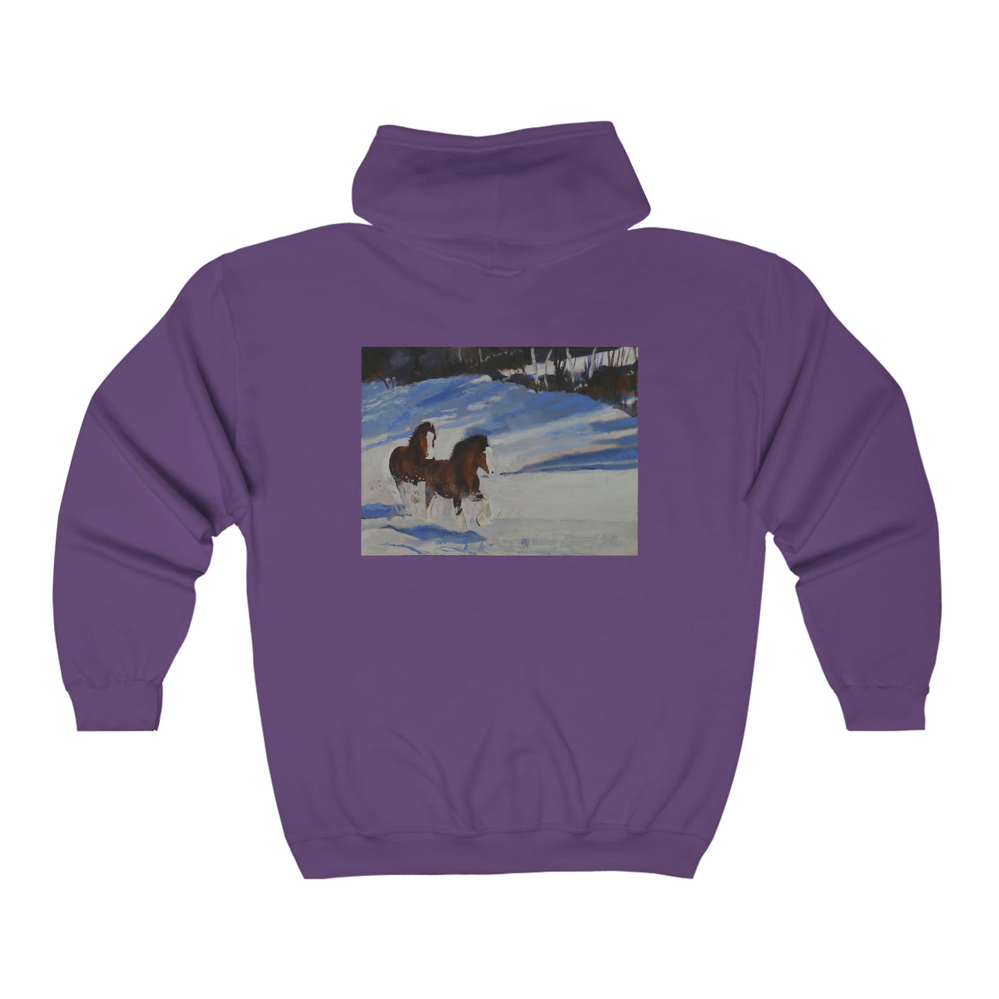 Clydes In Snow - Unisex Heavy Blend™ Full Zip Hooded Sweatshirt