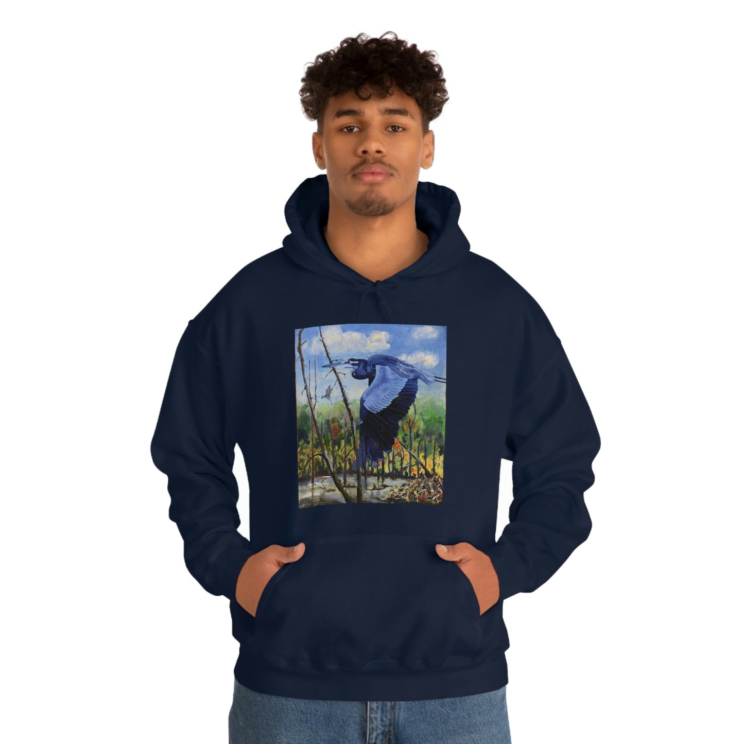 Blue Heron - Unisex Heavy Blend™ Hooded Sweatshirt