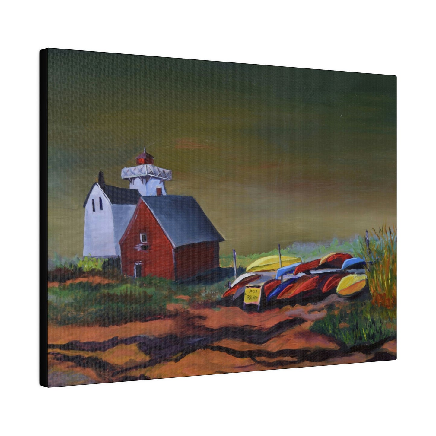 Kayaks For Rent - Matte Canvas, Stretched, 0.75"