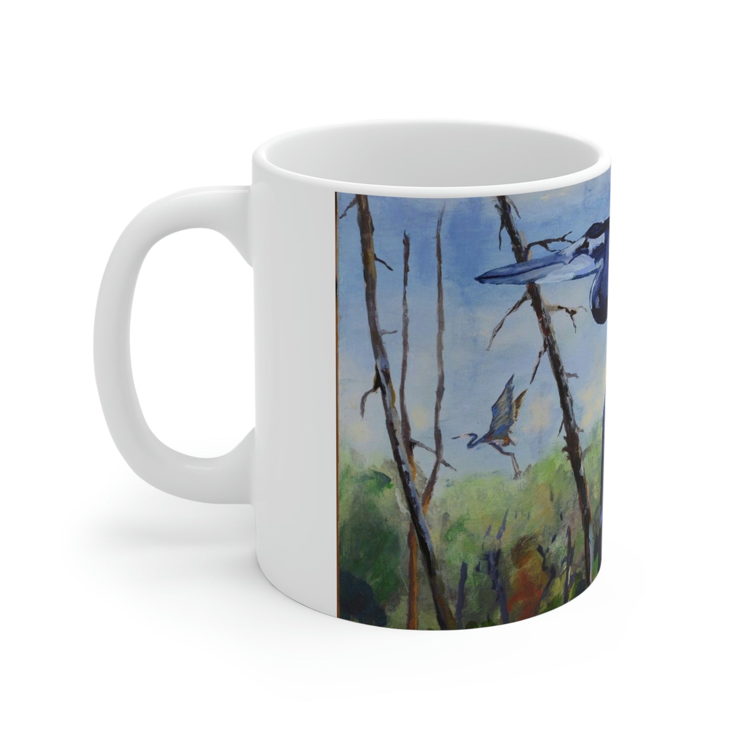 Blue Heron - Ceramic Mugs (11oz\15oz\20oz)