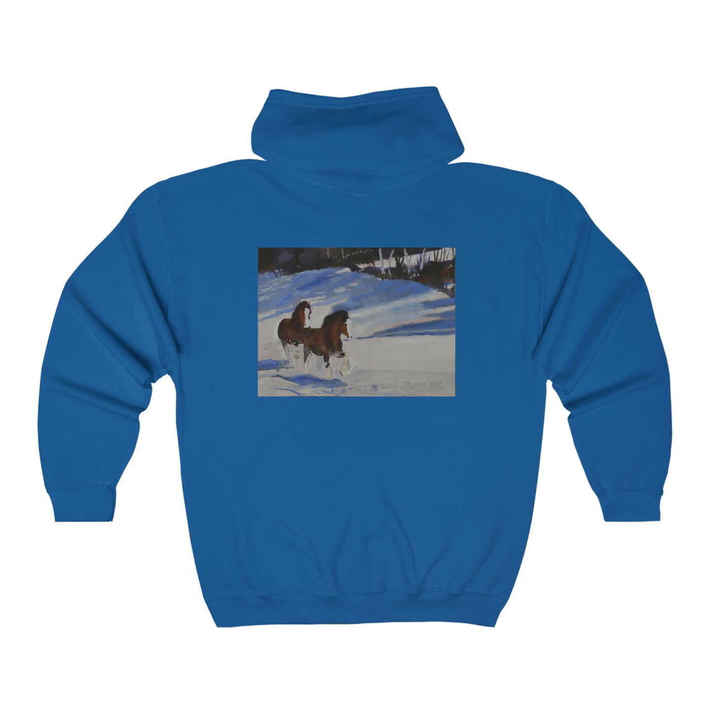 Clydes In Snow - Unisex Heavy Blend™ Full Zip Hooded Sweatshirt