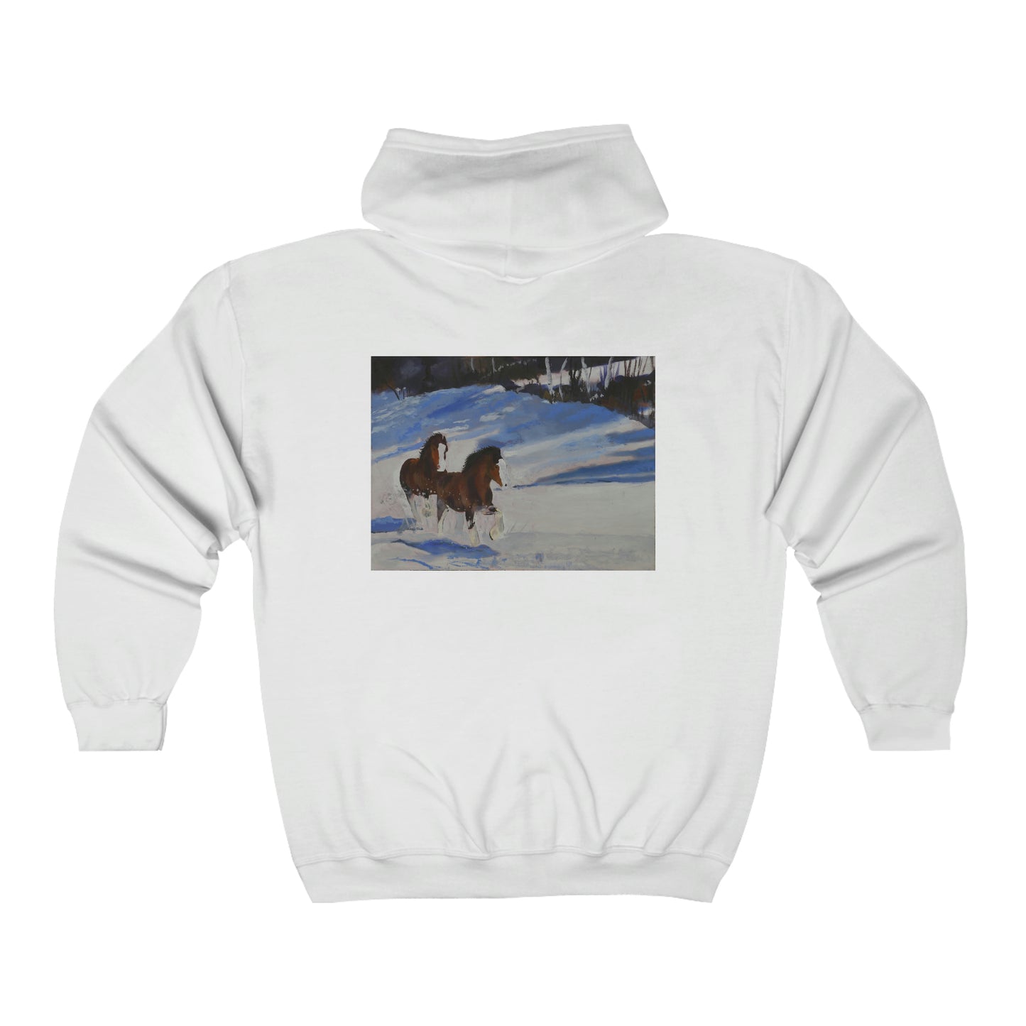 Clydes In Snow - Unisex Heavy Blend™ Full Zip Hooded Sweatshirt