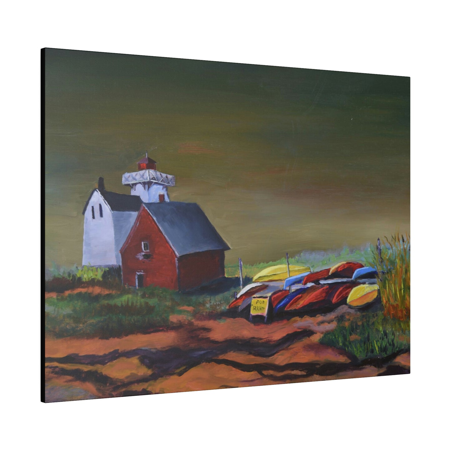 Kayaks For Rent - Matte Canvas, Stretched, 0.75"