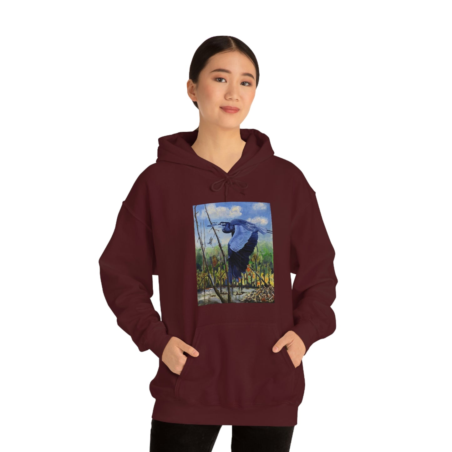 Blue Heron - Unisex Heavy Blend™ Hooded Sweatshirt