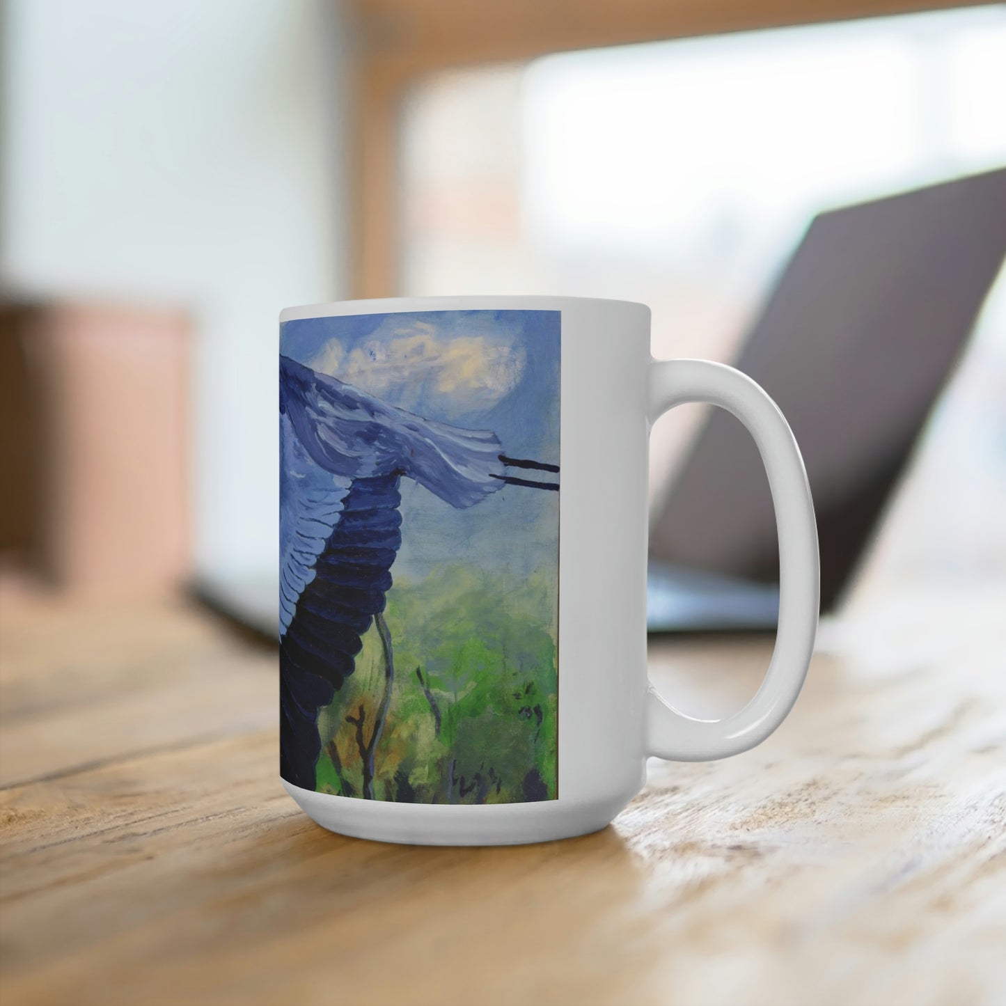 Blue Heron - Ceramic Mugs (11oz\15oz\20oz)