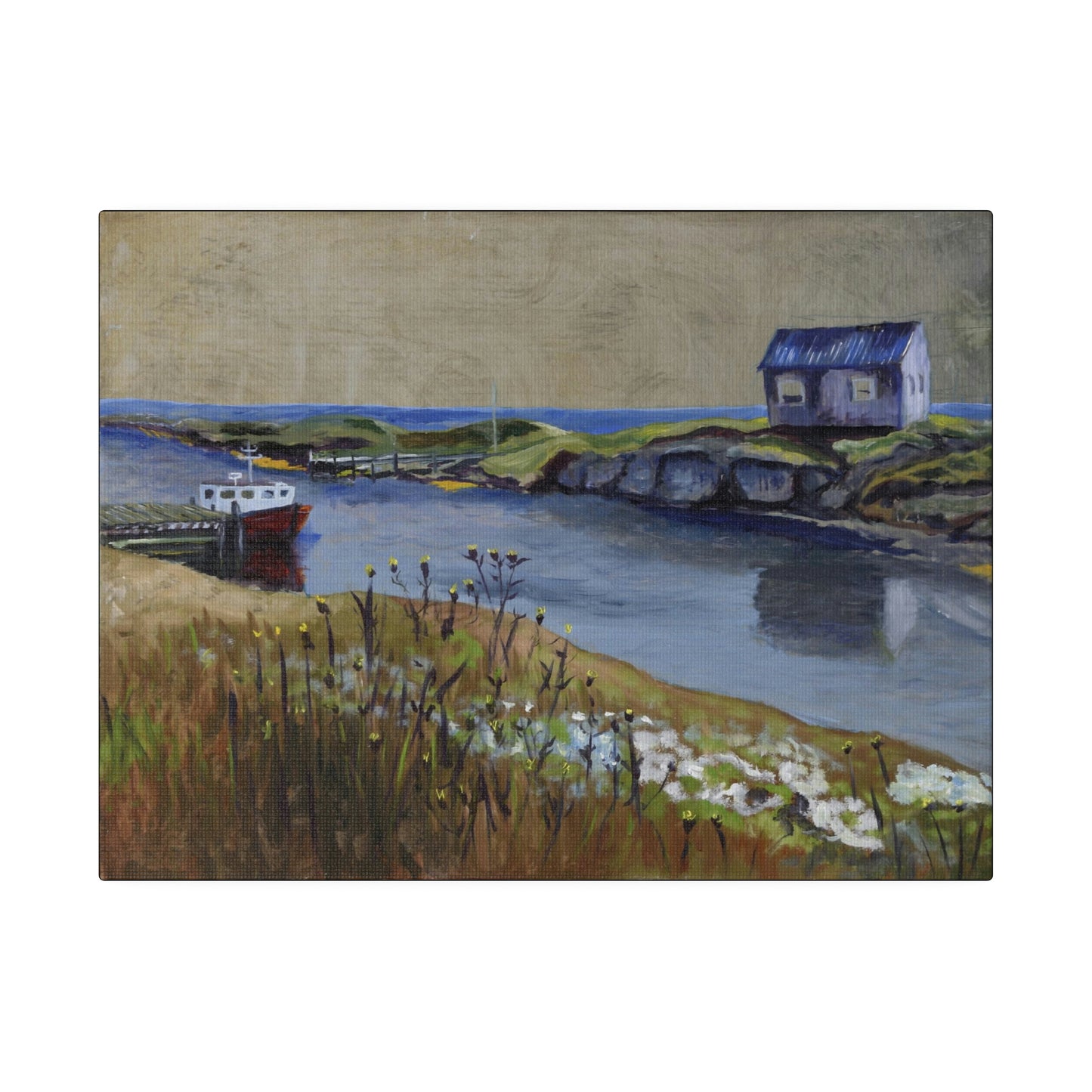 Port Quiet - Matte Canvas, Stretched, 0.75"