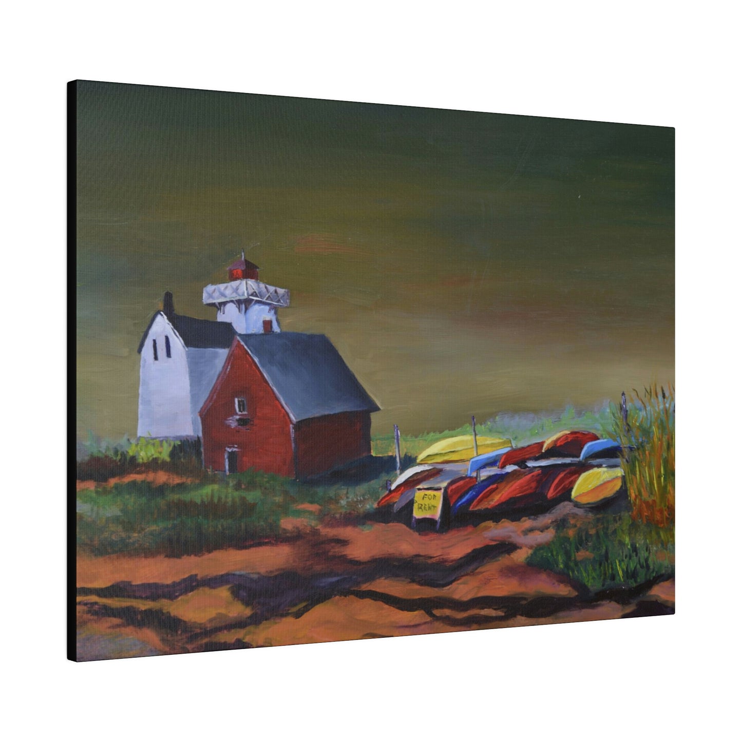 Kayaks For Rent - Matte Canvas, Stretched, 0.75"