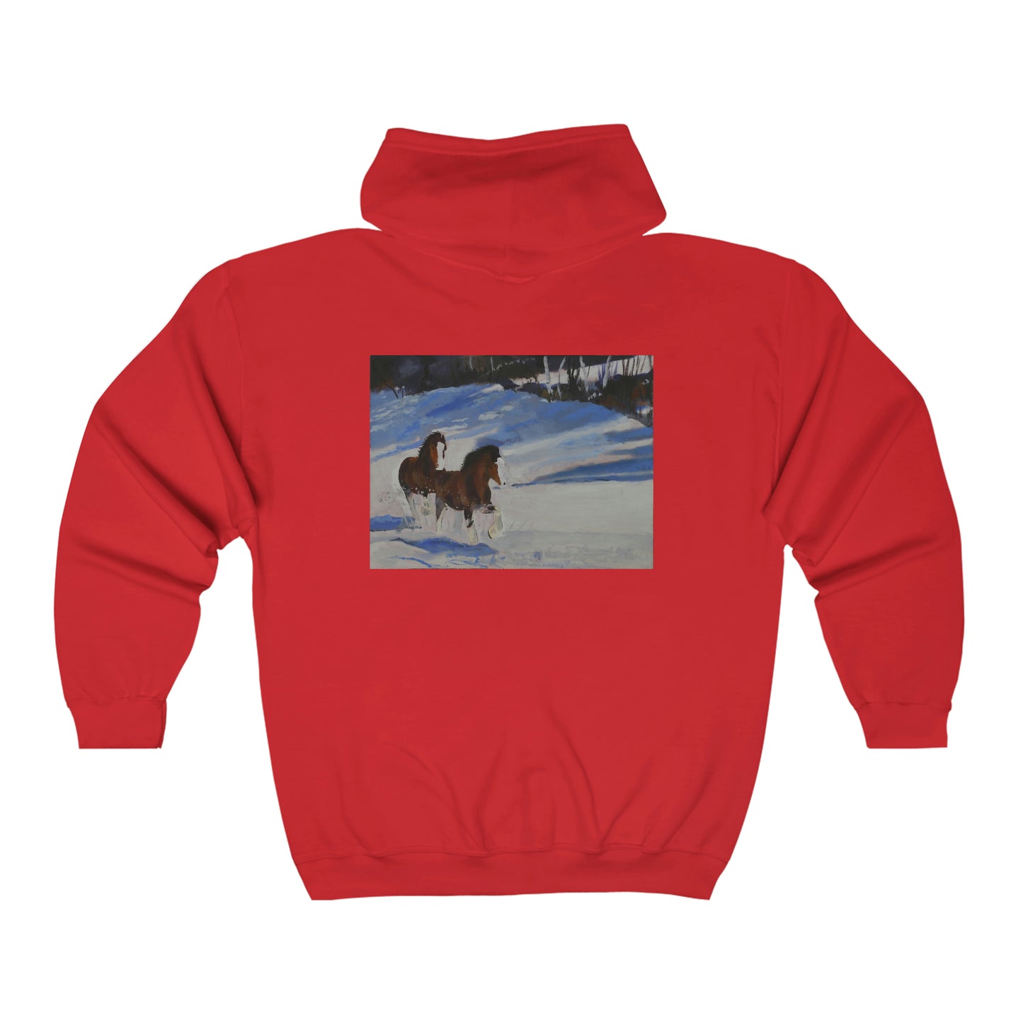 Clydes In Snow - Unisex Heavy Blend™ Full Zip Hooded Sweatshirt