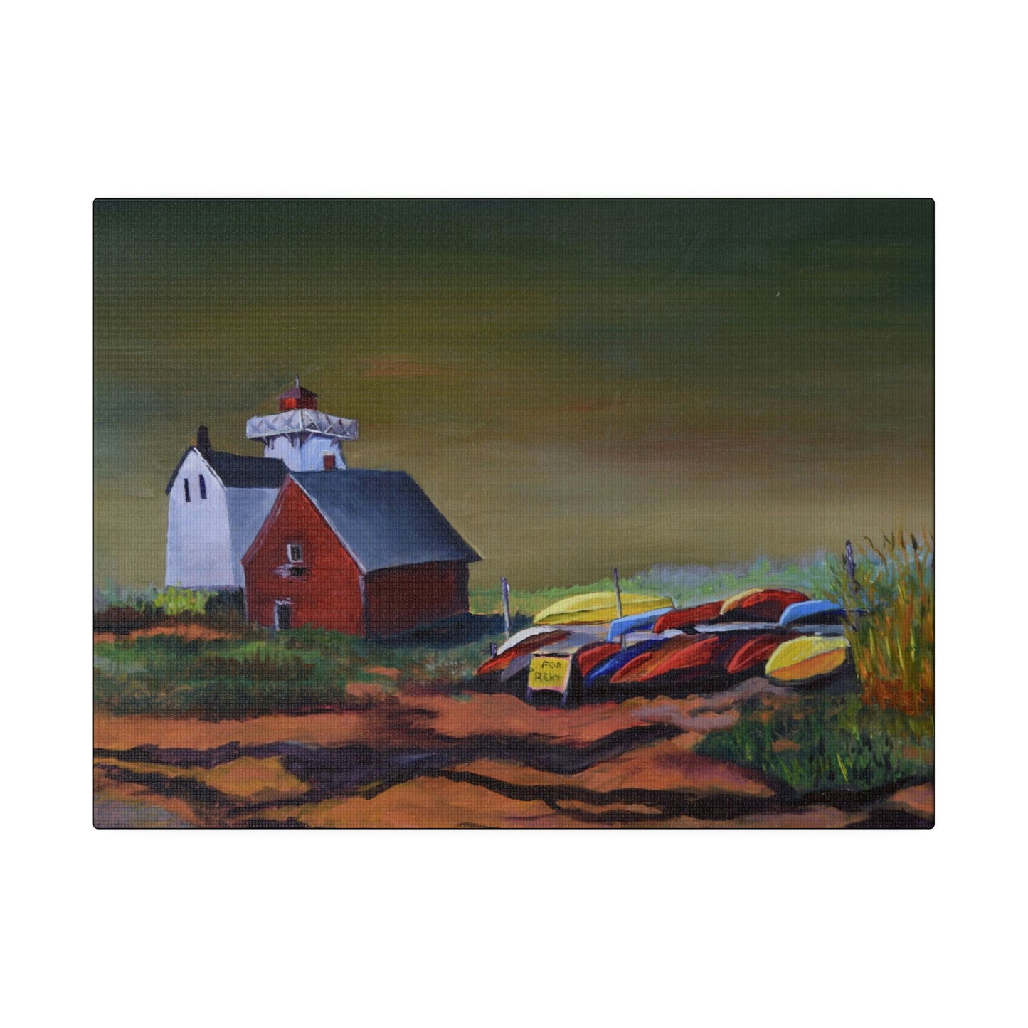 Kayaks For Rent - Matte Canvas, Stretched, 0.75"