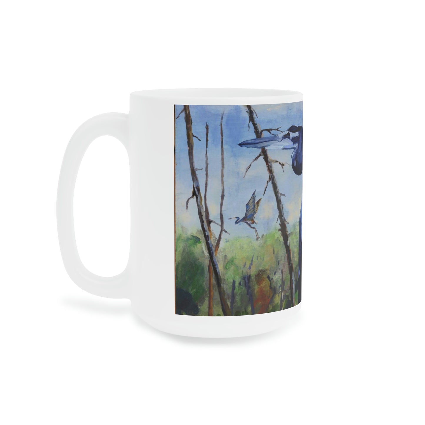 Blue Heron - Ceramic Mugs (11oz\15oz\20oz)