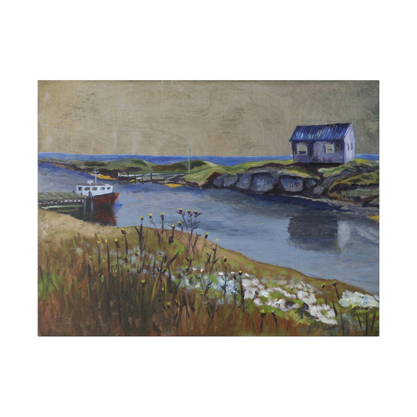 Port Quiet - Matte Canvas, Stretched, 0.75"