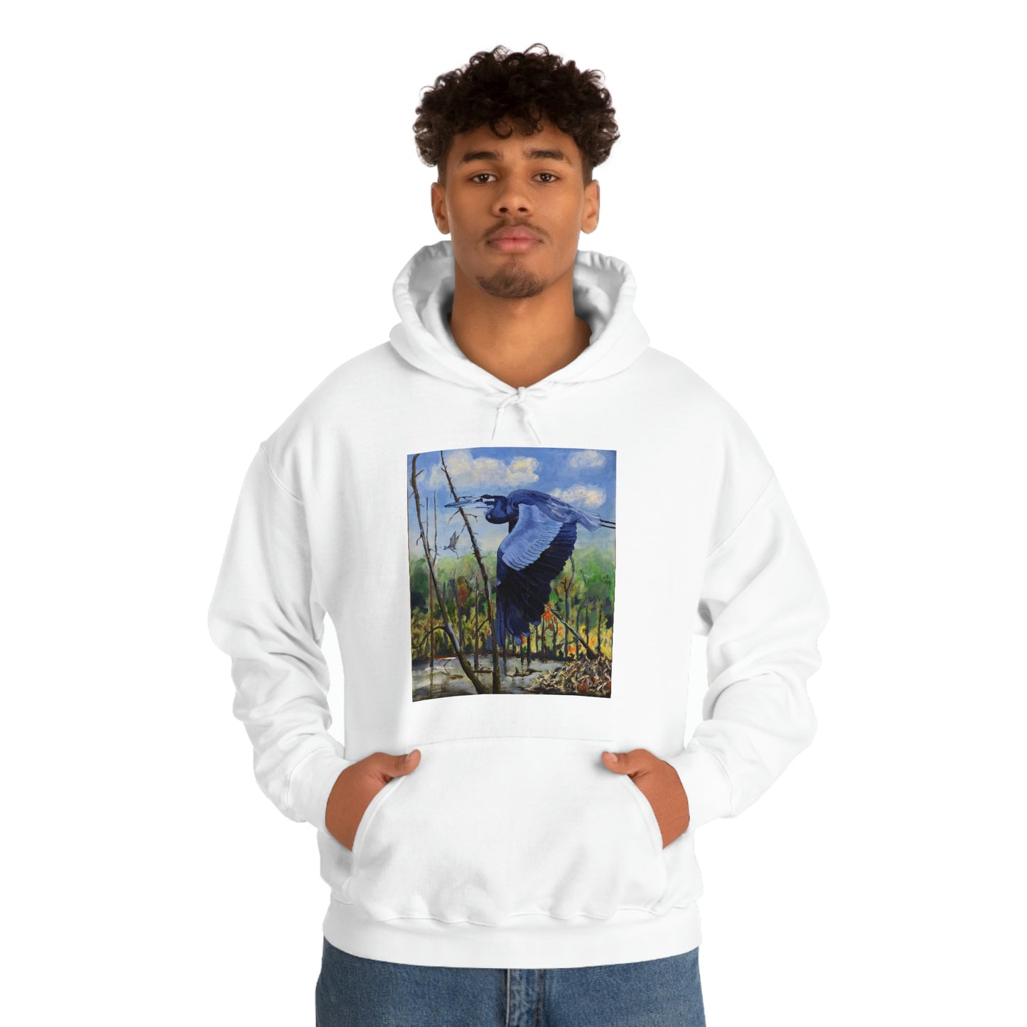 Blue Heron - Unisex Heavy Blend™ Hooded Sweatshirt