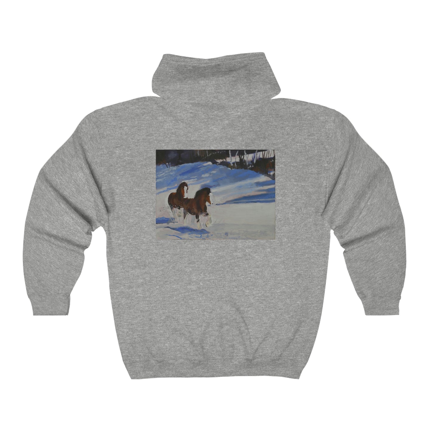 Clydes In Snow - Unisex Heavy Blend™ Full Zip Hooded Sweatshirt