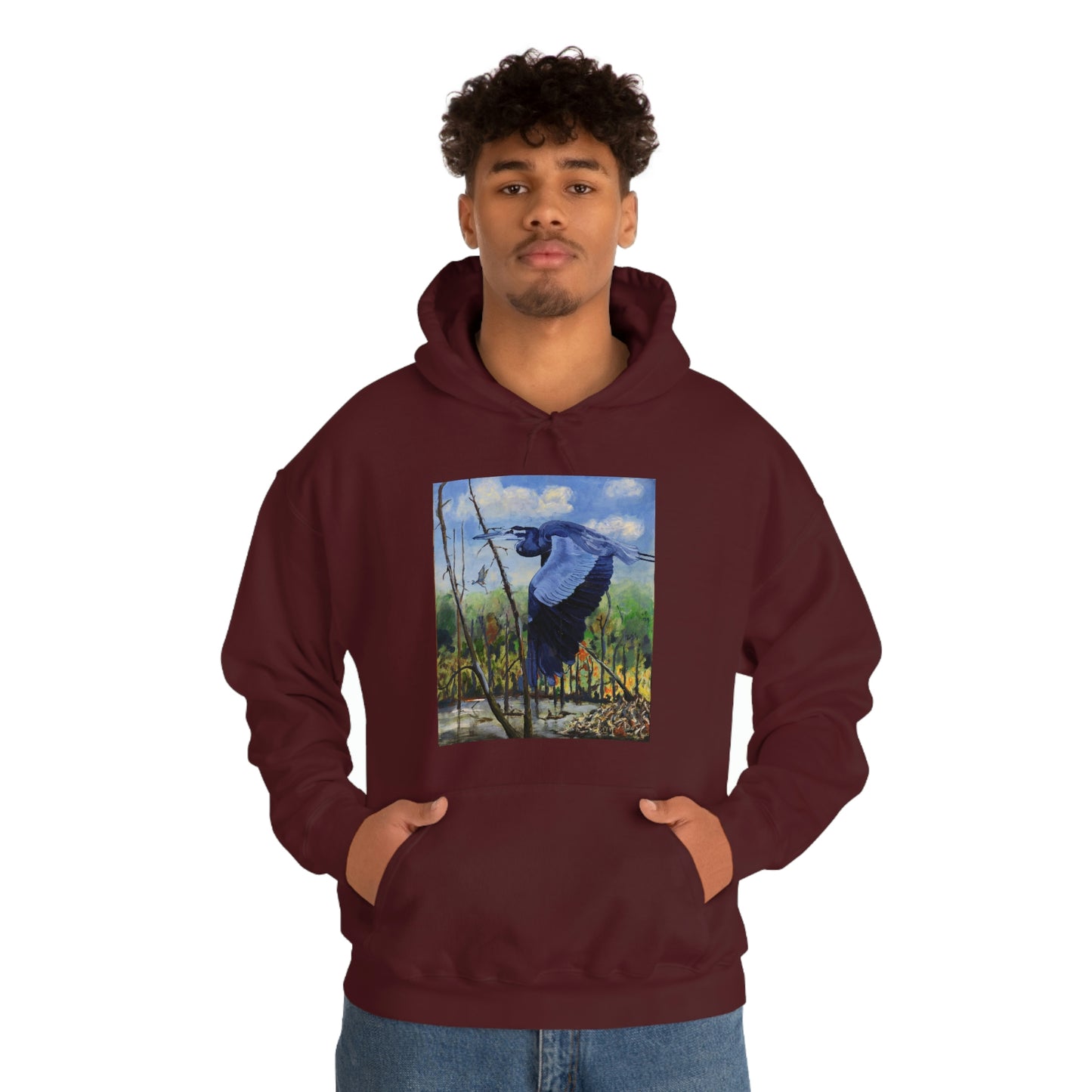 Blue Heron - Unisex Heavy Blend™ Hooded Sweatshirt