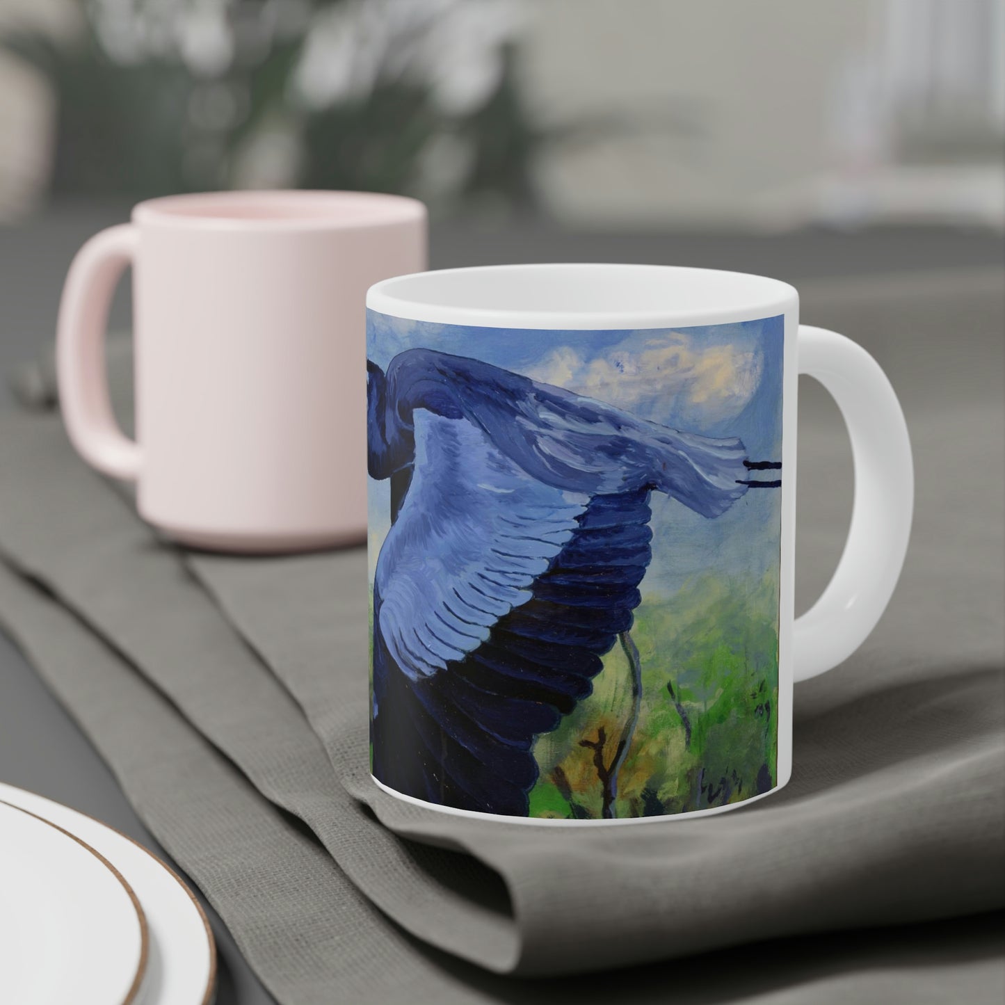 Blue Heron - Ceramic Mugs (11oz\15oz\20oz)