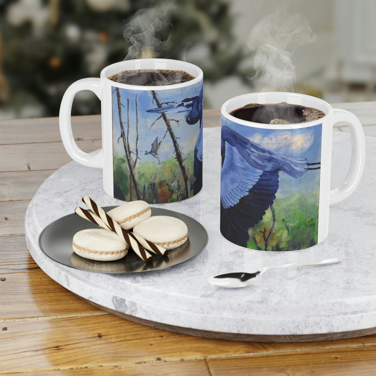 Blue Heron - Ceramic Mugs (11oz\15oz\20oz)