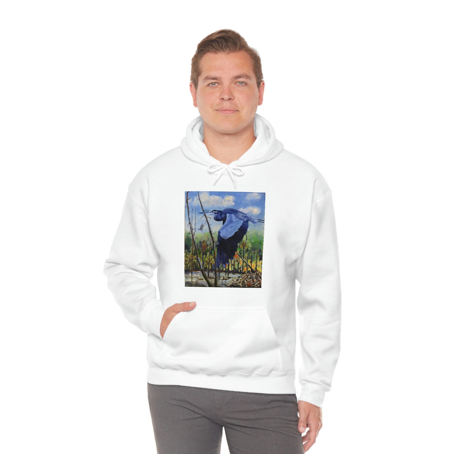 Blue Heron - Unisex Heavy Blend™ Hooded Sweatshirt