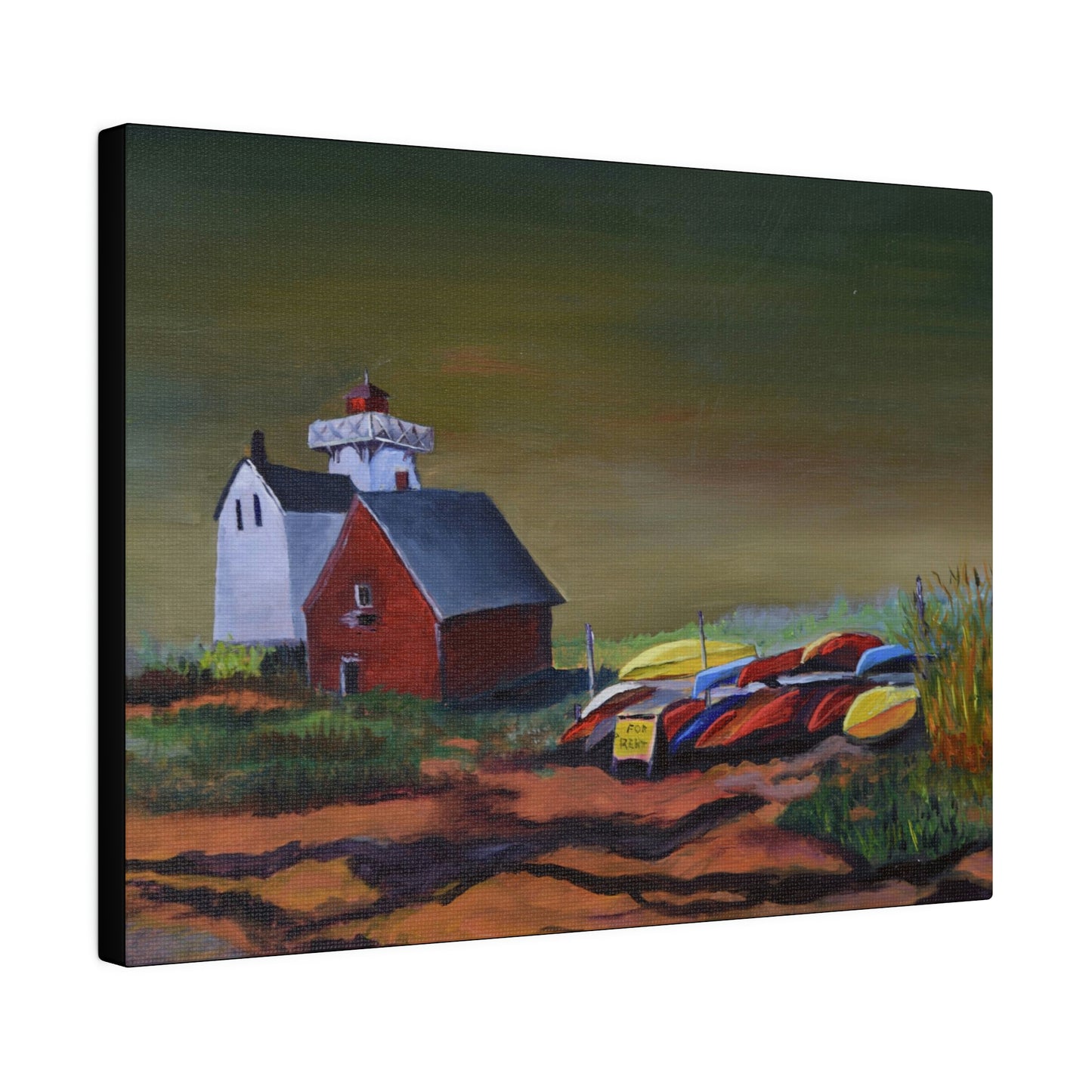 Kayaks For Rent - Matte Canvas, Stretched, 0.75"