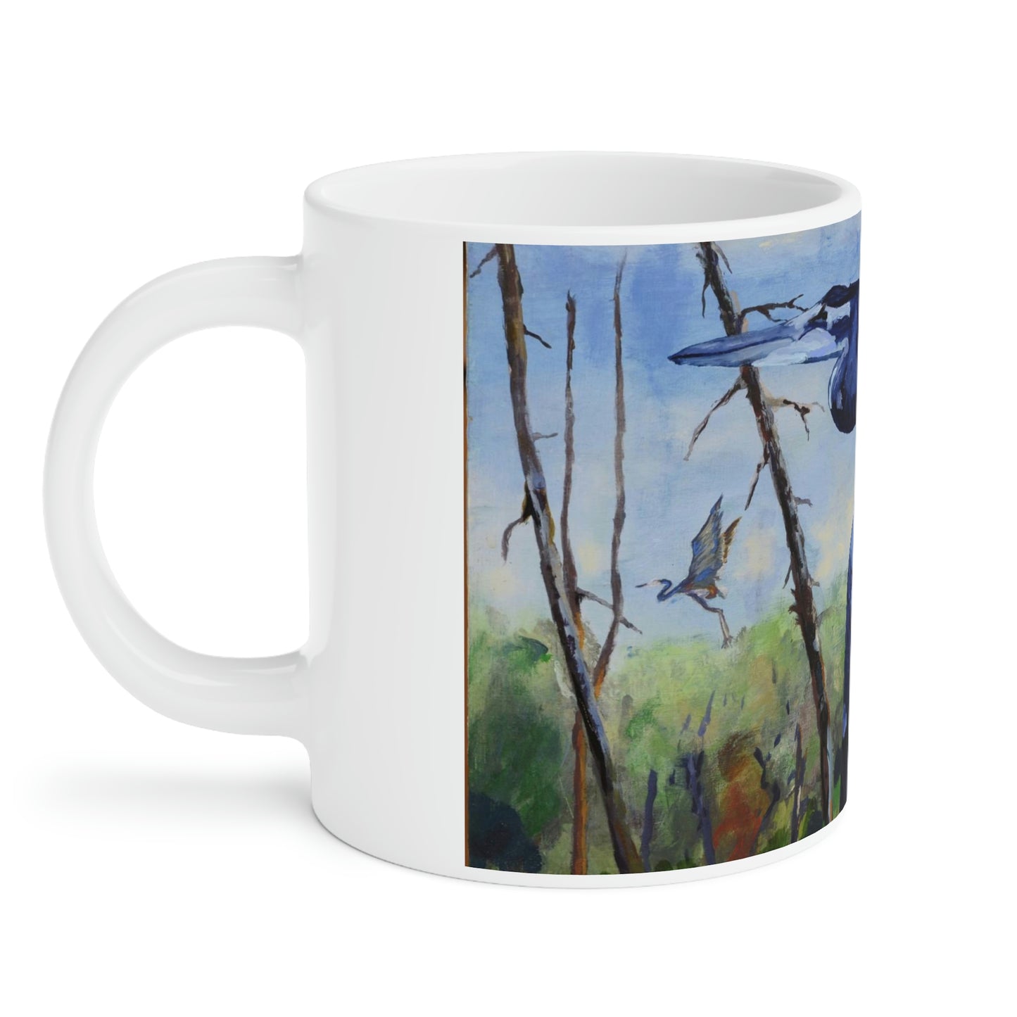 Blue Heron - Ceramic Mugs (11oz\15oz\20oz)
