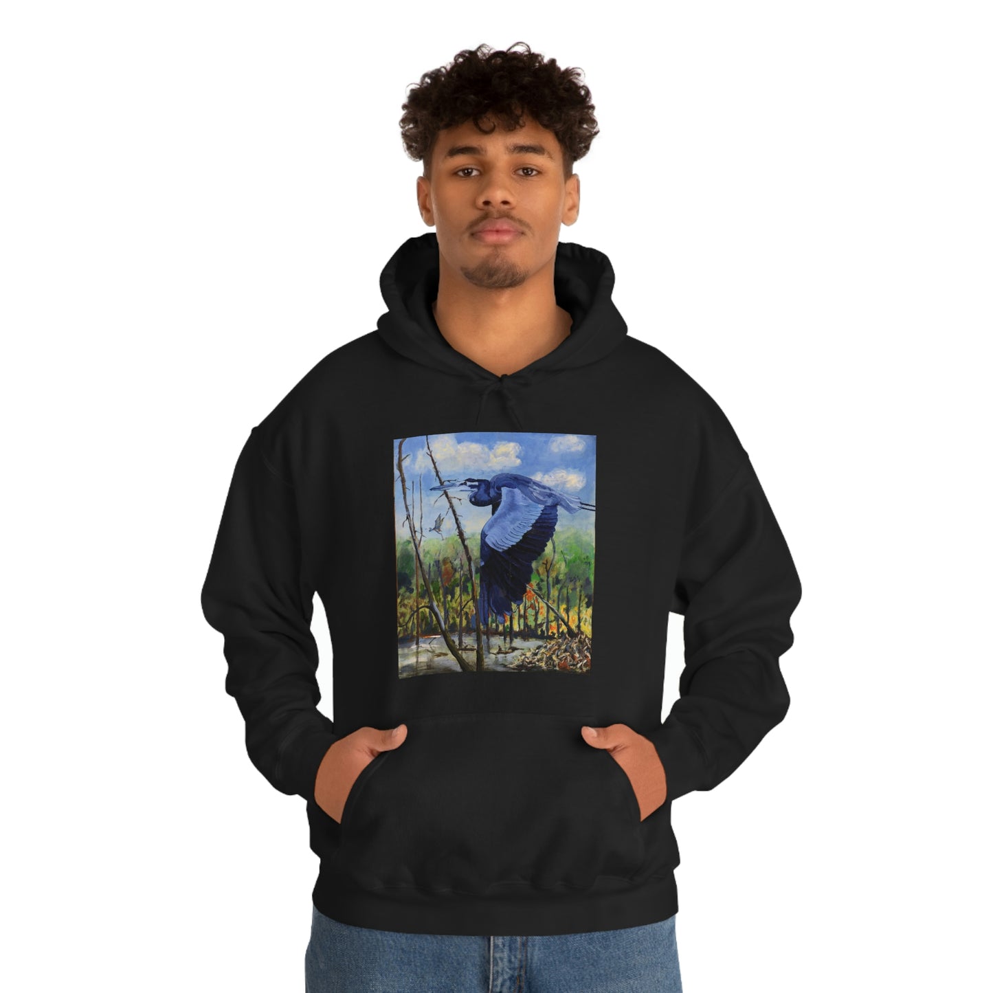 Blue Heron - Unisex Heavy Blend™ Hooded Sweatshirt