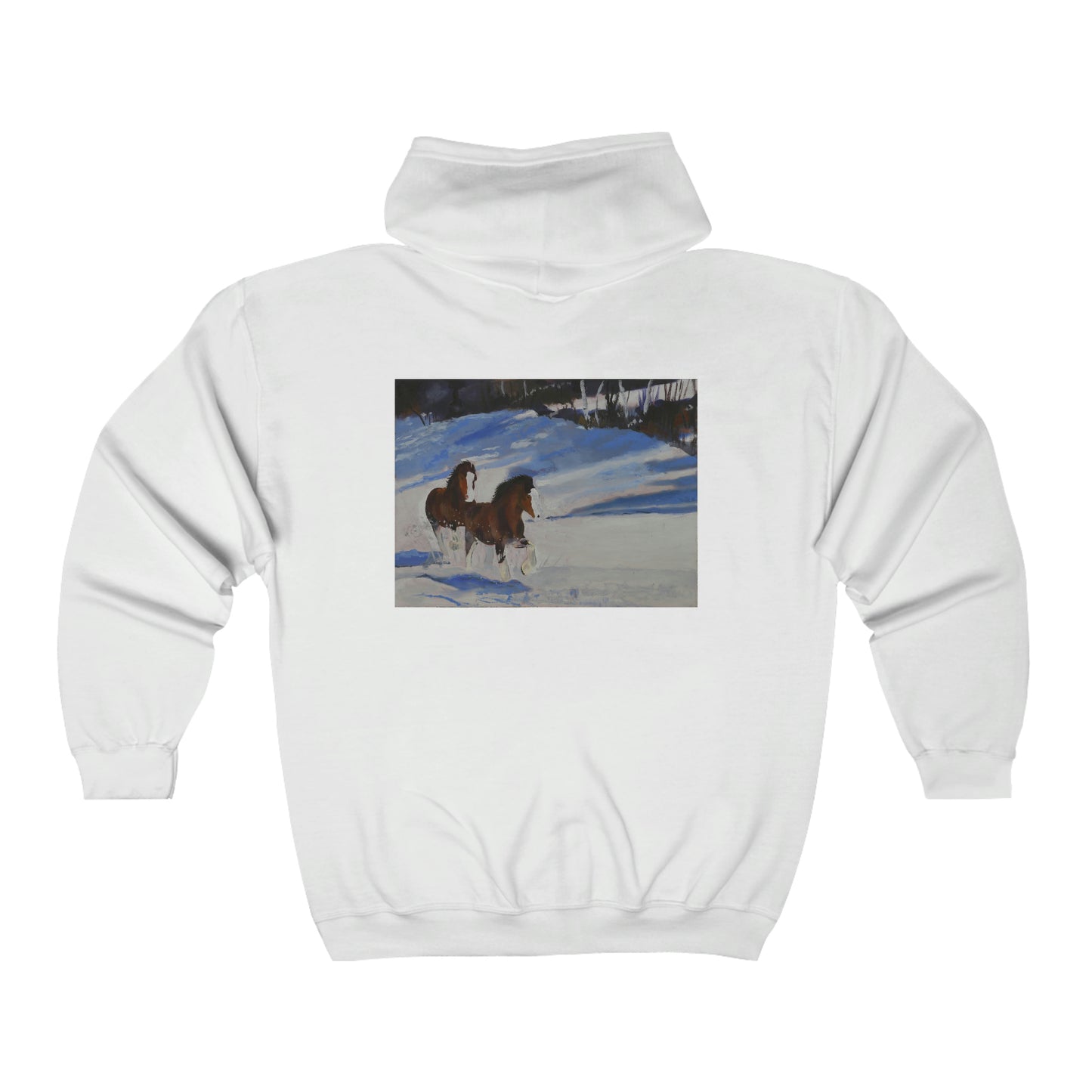 Clydes In Snow - Unisex Heavy Blend™ Full Zip Hooded Sweatshirt