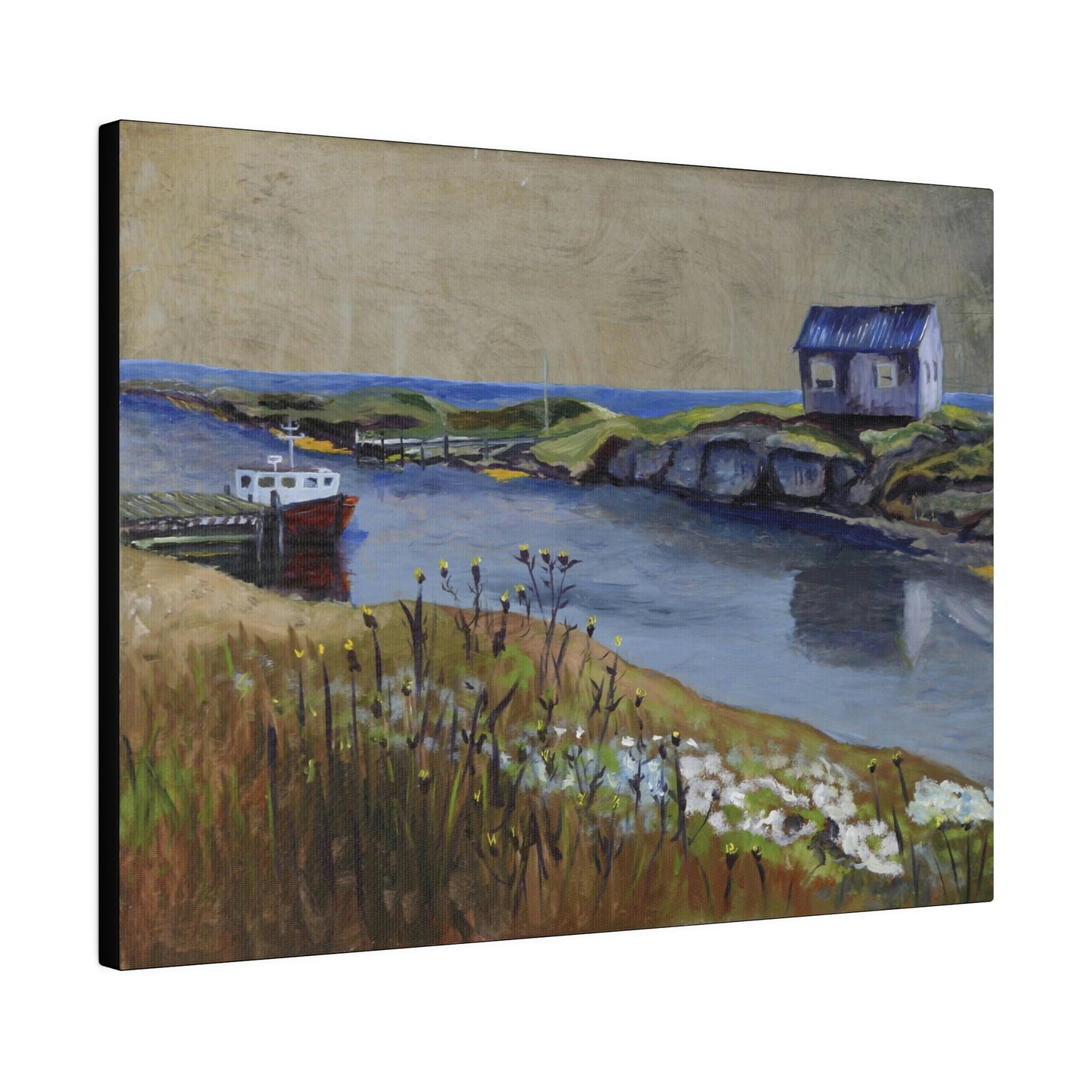 Port Quiet - Matte Canvas, Stretched, 0.75"