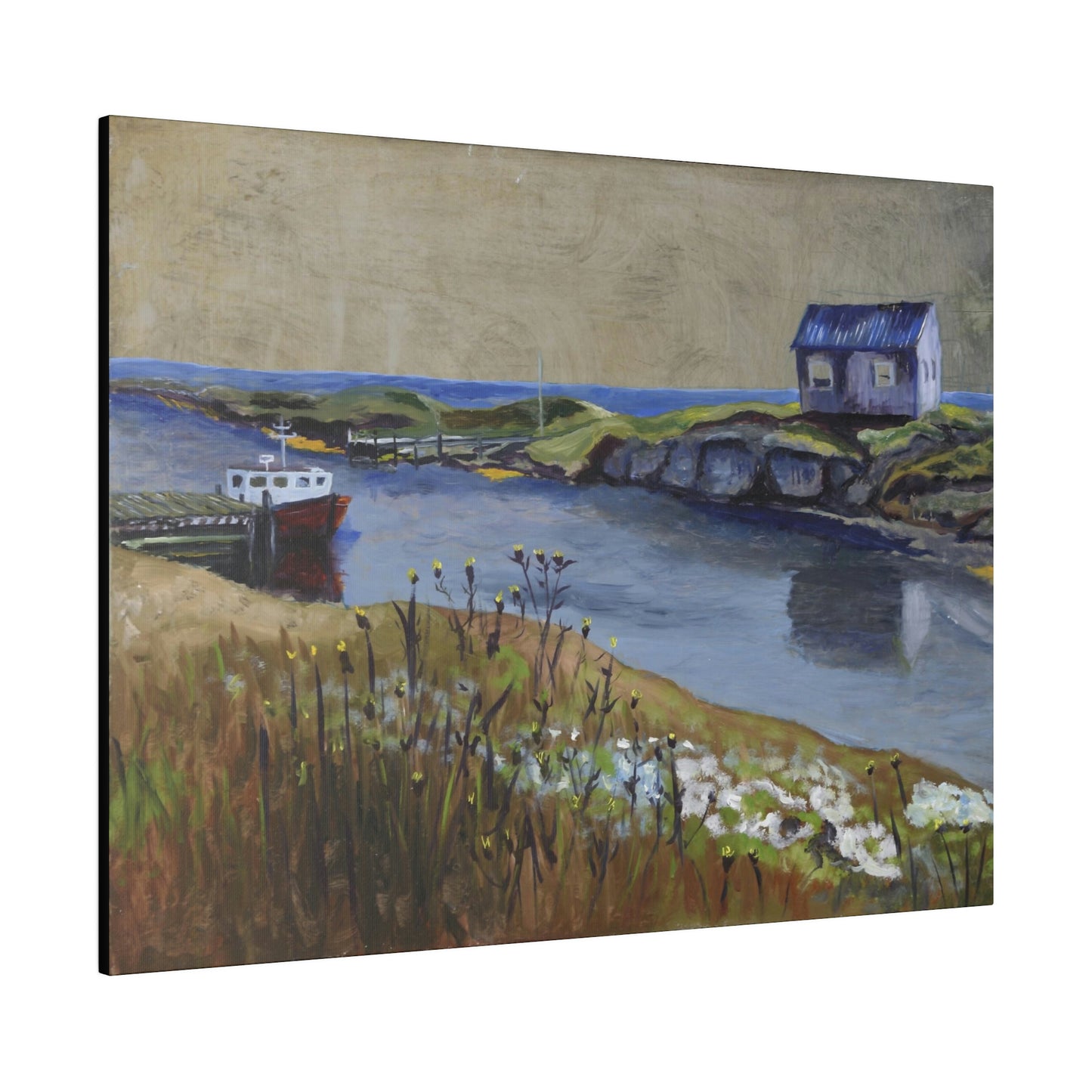 Port Quiet - Matte Canvas, Stretched, 0.75"