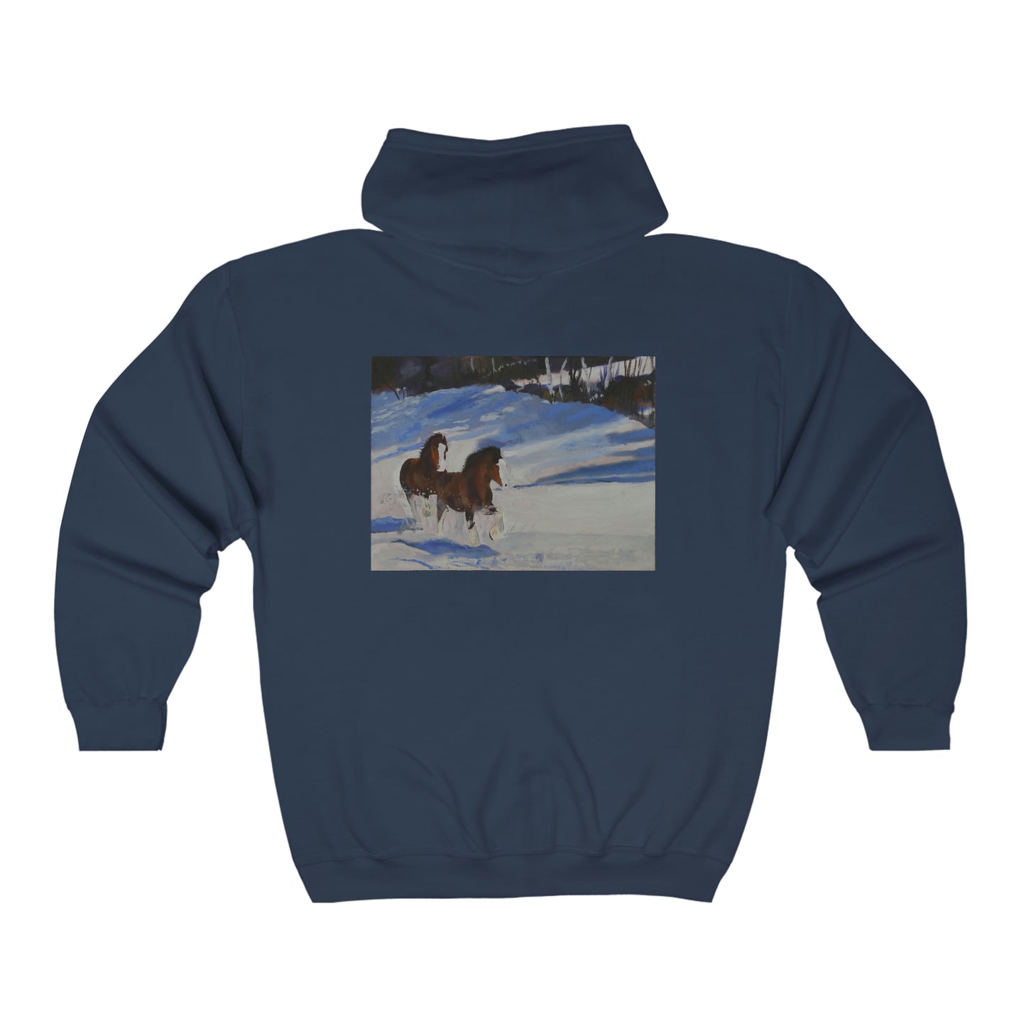 Clydes In Snow - Unisex Heavy Blend™ Full Zip Hooded Sweatshirt