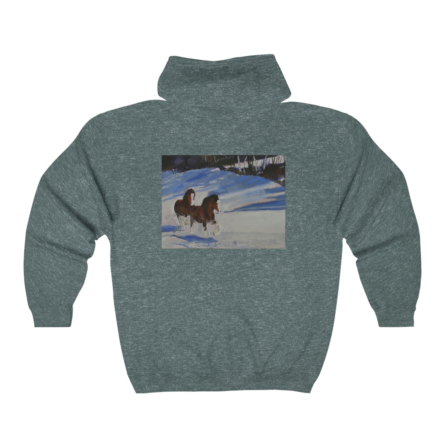 Clydes In Snow - Unisex Heavy Blend™ Full Zip Hooded Sweatshirt