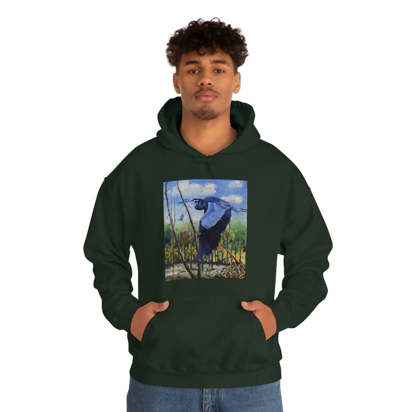 Blue Heron - Unisex Heavy Blend™ Hooded Sweatshirt