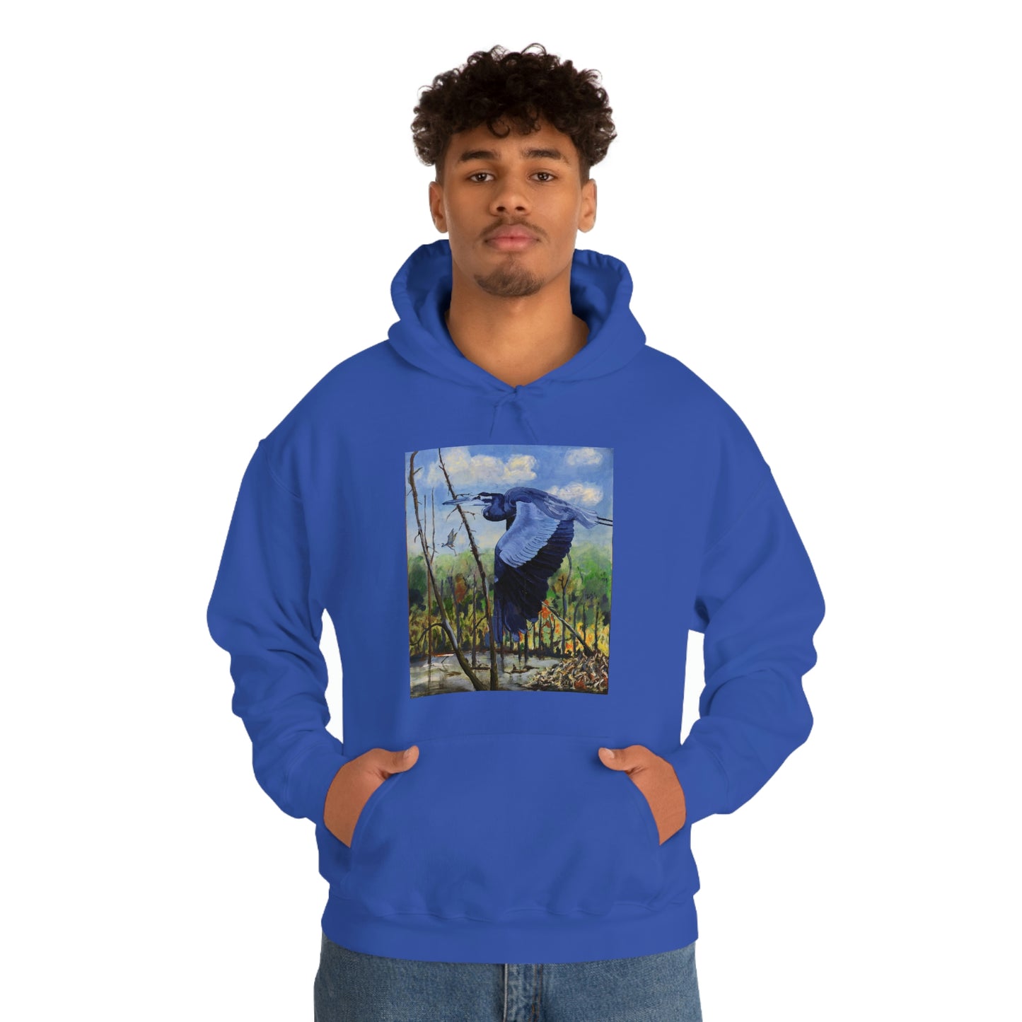 Blue Heron - Unisex Heavy Blend™ Hooded Sweatshirt