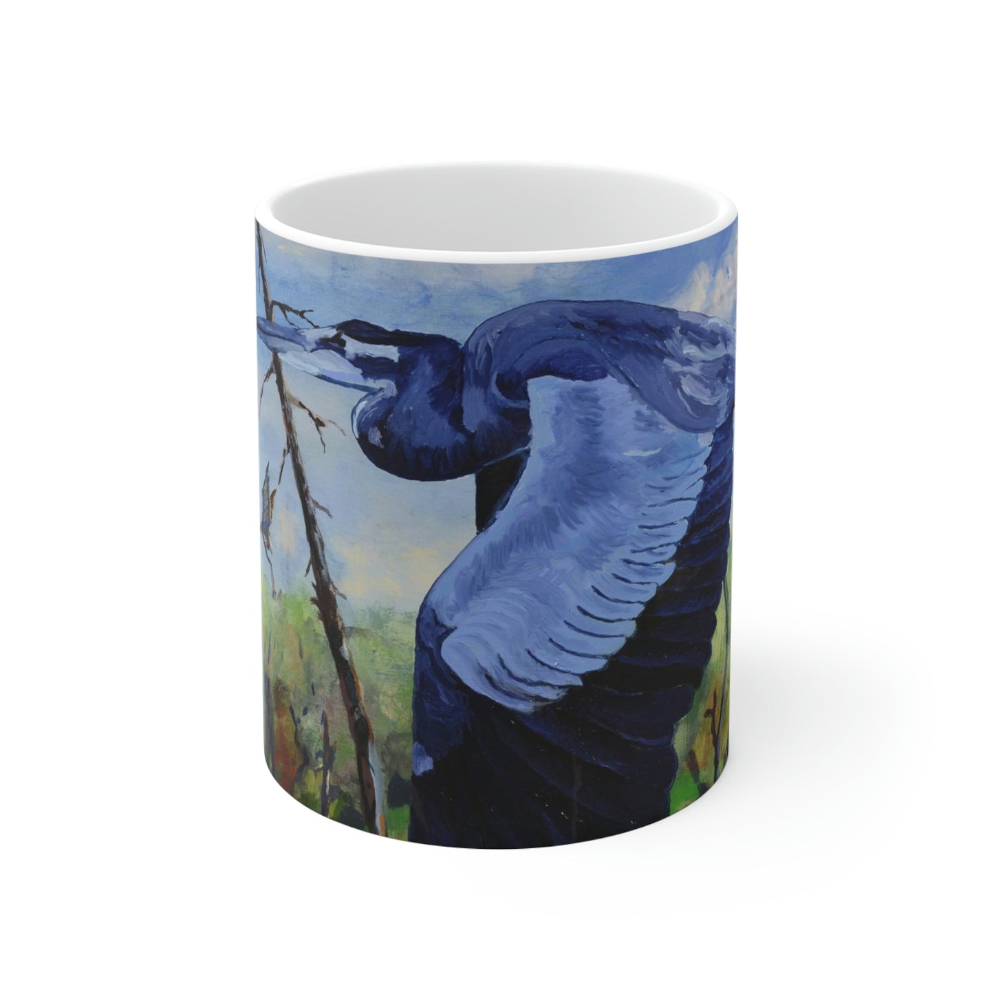 Blue Heron - Ceramic Mugs (11oz\15oz\20oz)