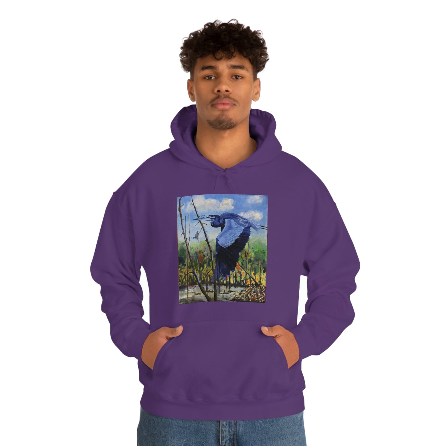 Blue Heron - Unisex Heavy Blend™ Hooded Sweatshirt