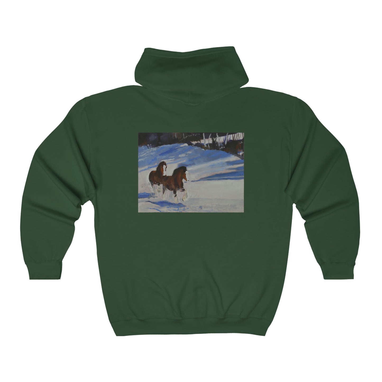 Clydes In Snow - Unisex Heavy Blend™ Full Zip Hooded Sweatshirt