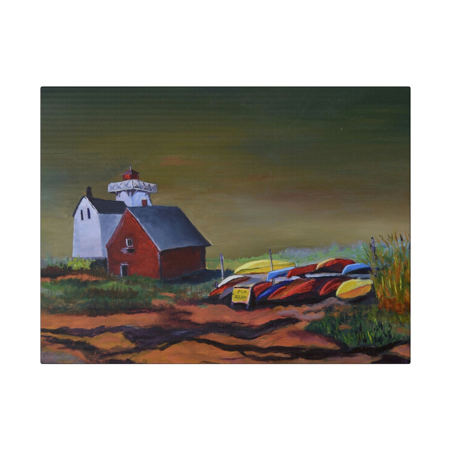 Kayaks For Rent - Matte Canvas, Stretched, 0.75"