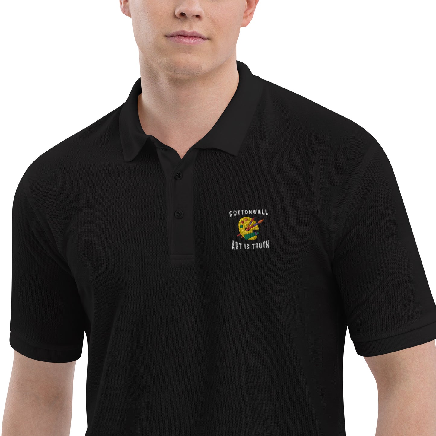 Cottonwall Logo - Men's Premium Polo