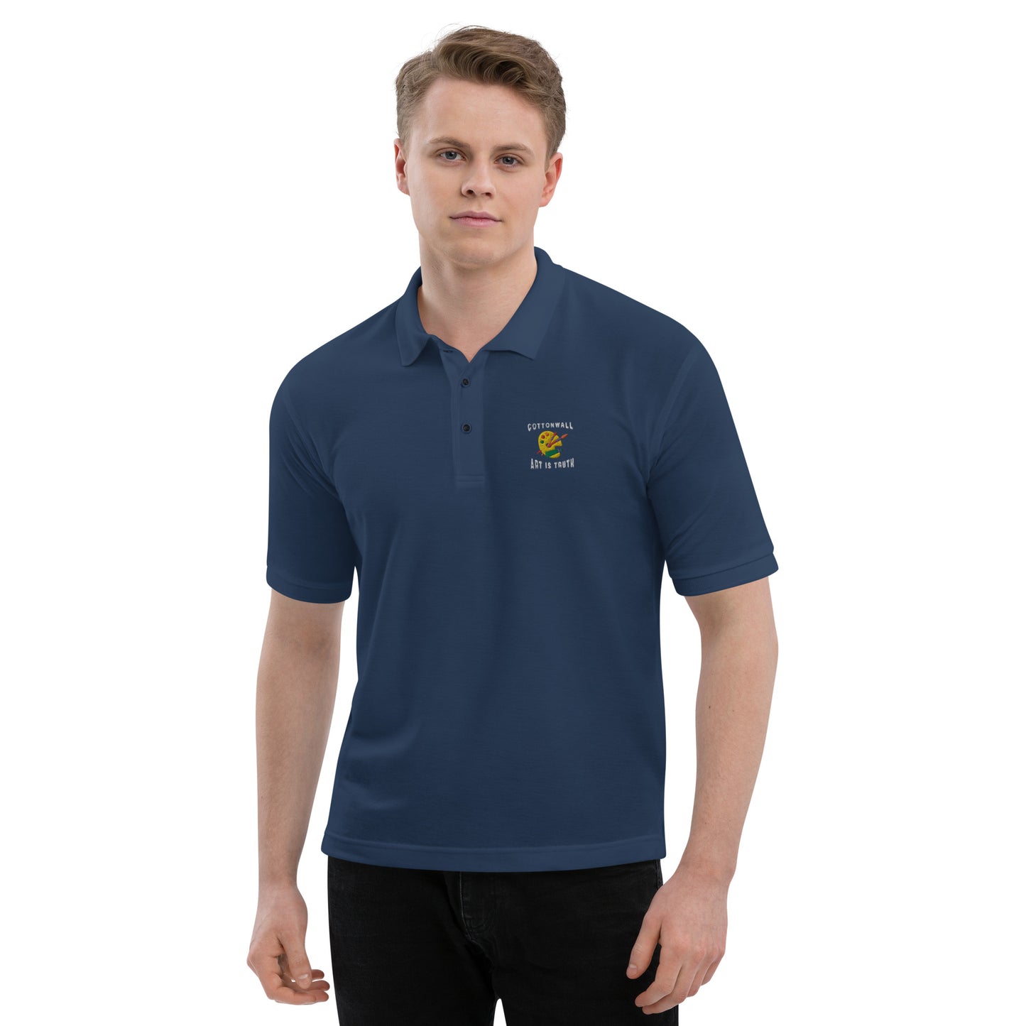 Cottonwall Logo - Men's Premium Polo