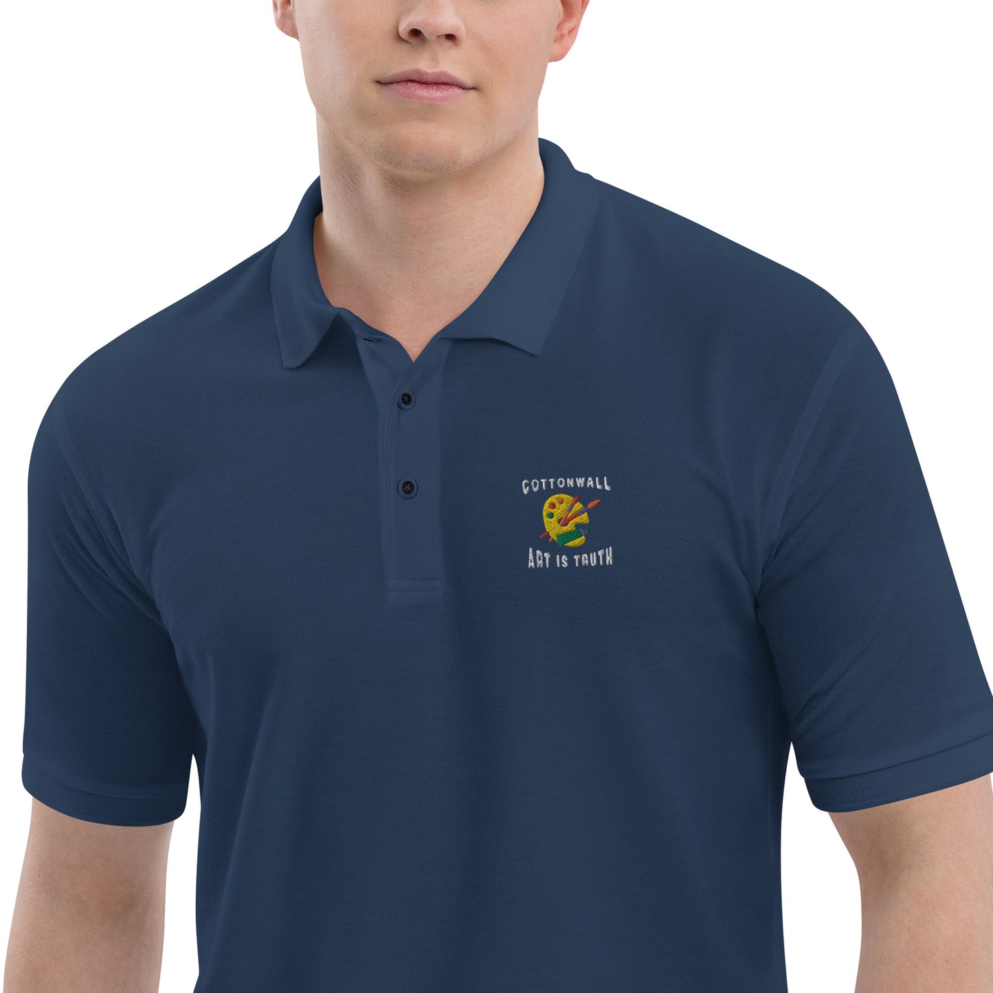 Cottonwall Logo - Men's Premium Polo