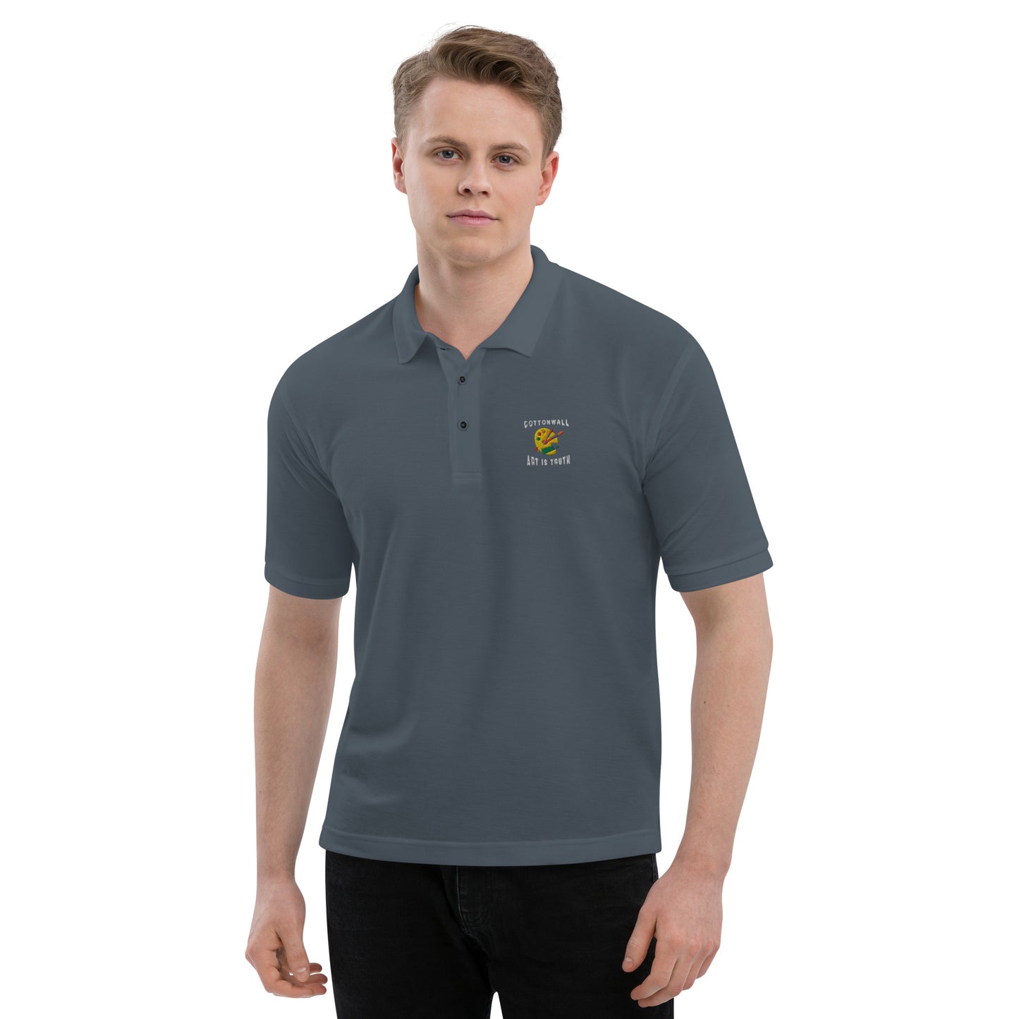 Cottonwall Logo - Men's Premium Polo