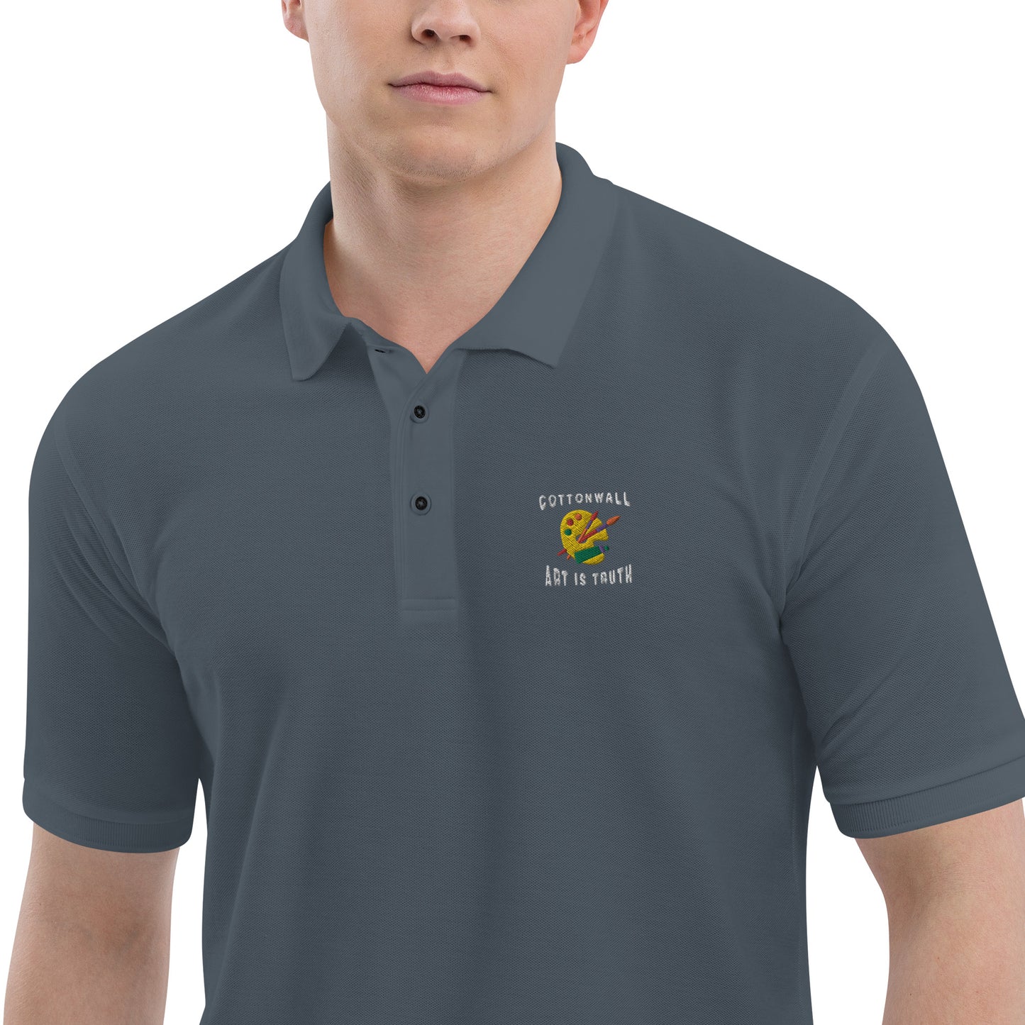 Cottonwall Logo - Men's Premium Polo