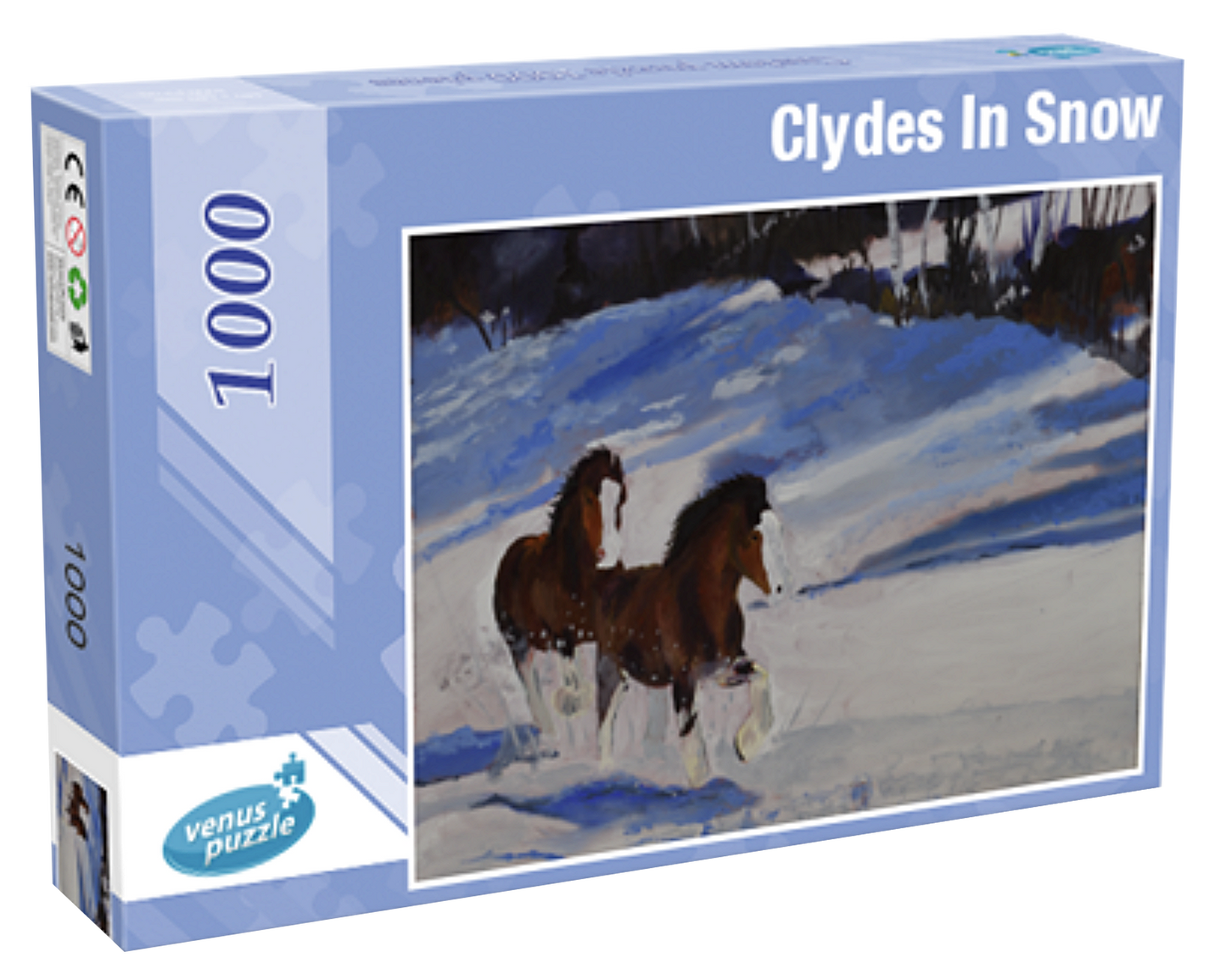 Clydes In Snow - Puzzle