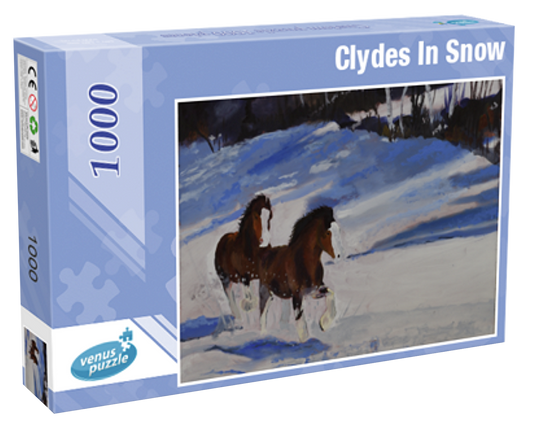 Clydes In Snow - Puzzle