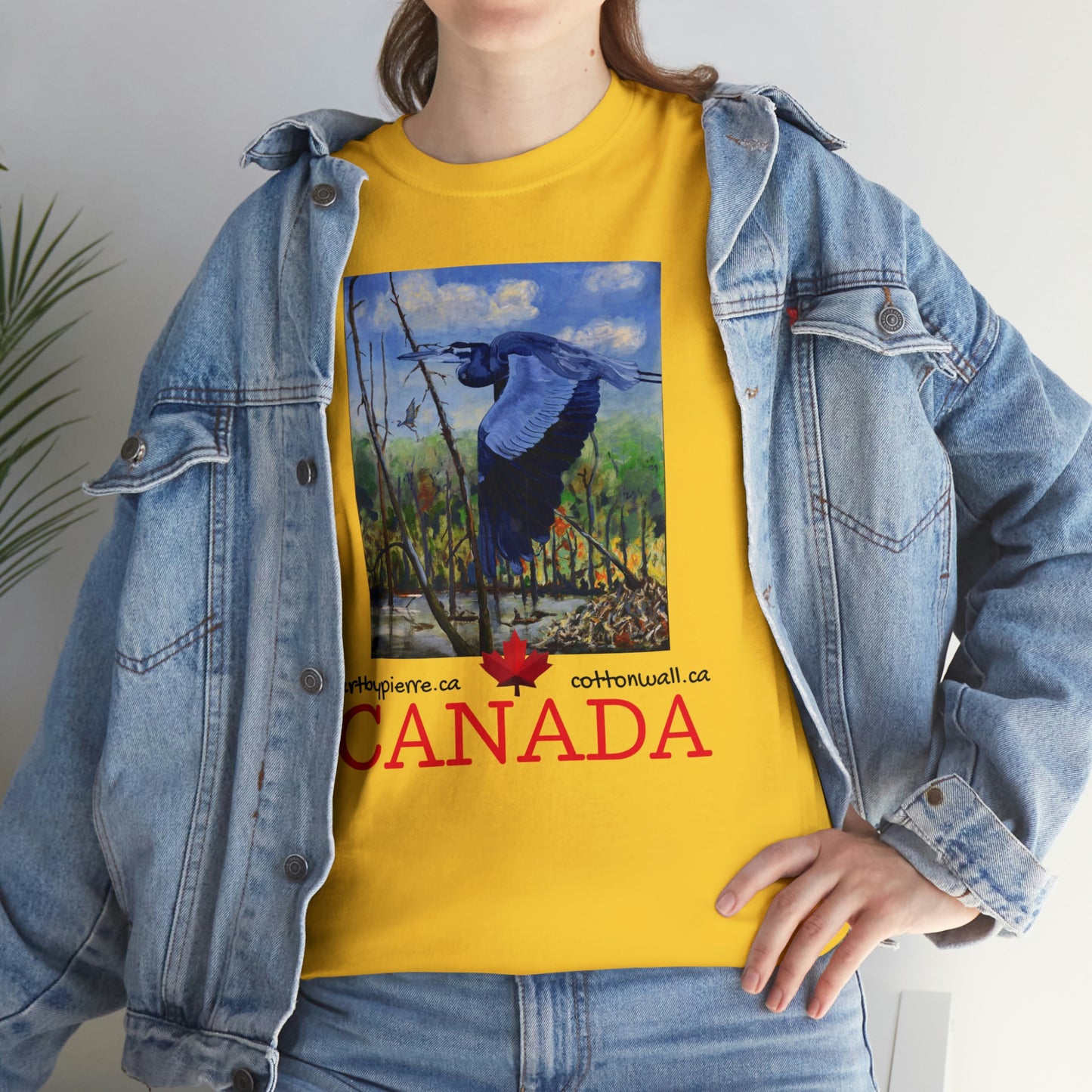 Blue Heron - Unisex Heavy Cotton Tee