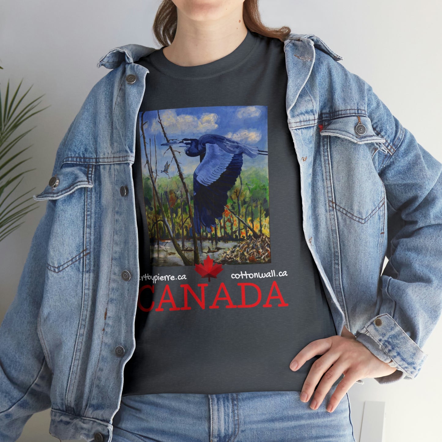 Blue Heron - Unisex Heavy Cotton Tee