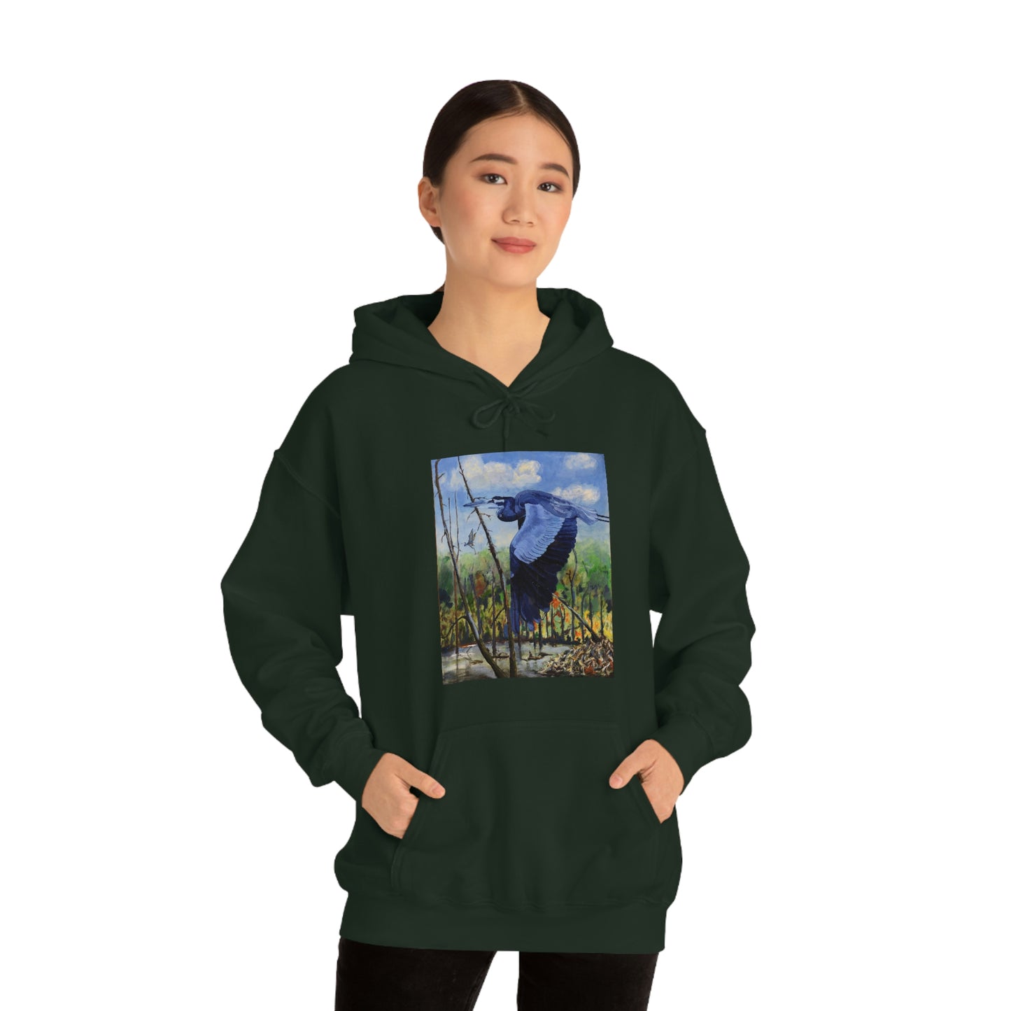 Blue Heron - Unisex Heavy Blend™ Hooded Sweatshirt