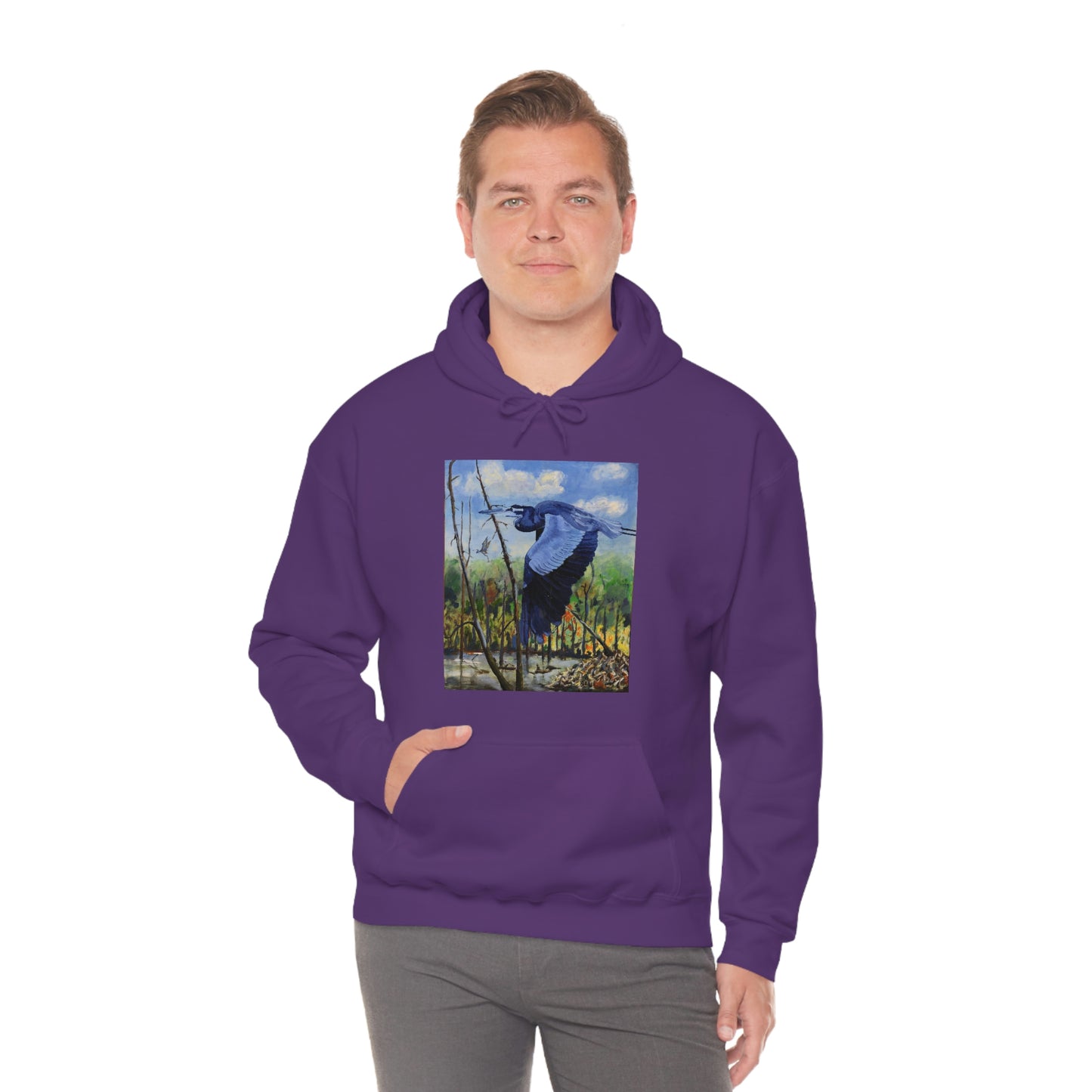 Blue Heron - Unisex Heavy Blend™ Hooded Sweatshirt