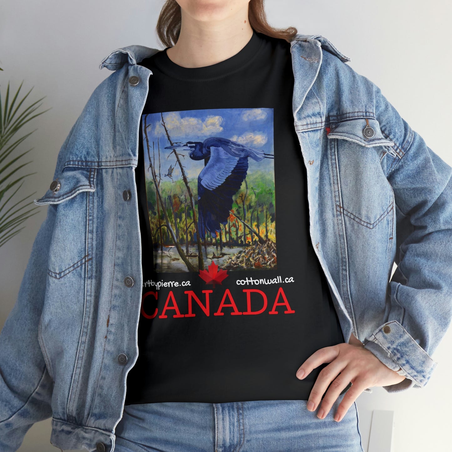 Blue Heron - Unisex Heavy Cotton Tee