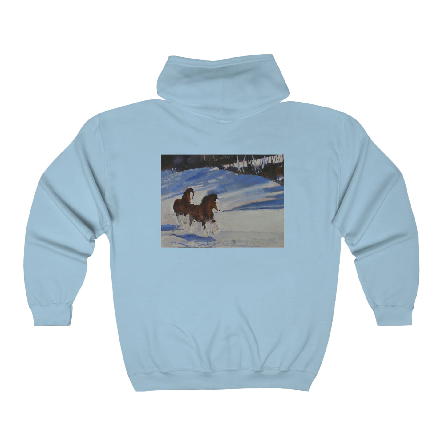 Clydes In Snow - Unisex Heavy Blend™ Full Zip Hooded Sweatshirt