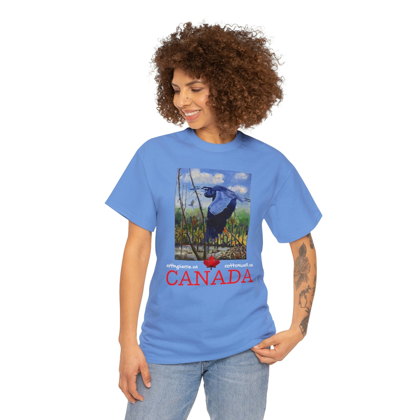 Blue Heron - Unisex Heavy Cotton Tee